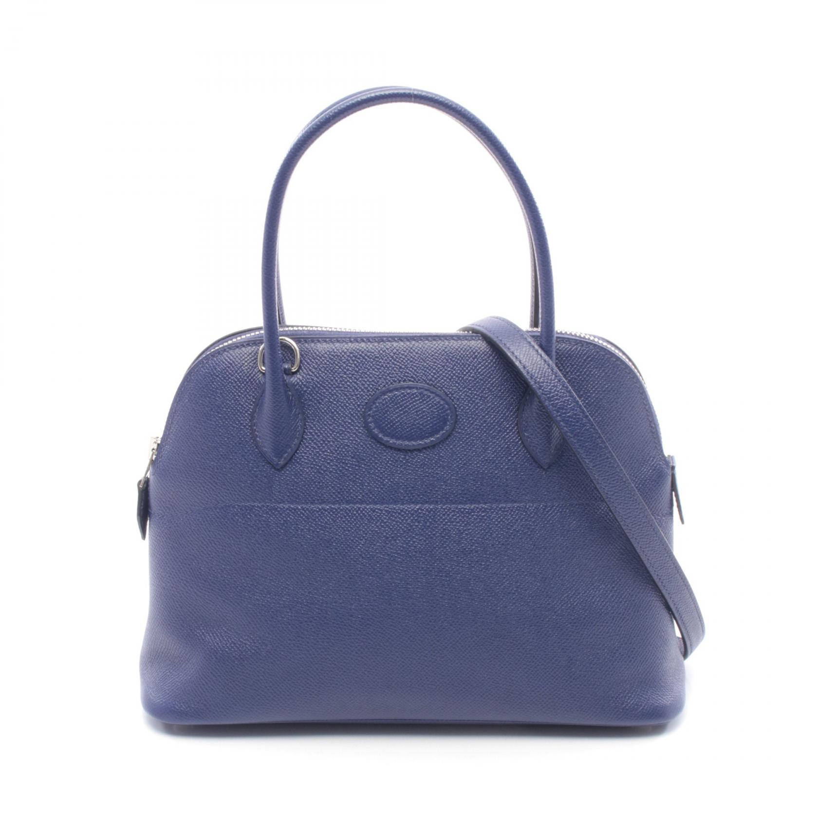 【3万円OFFクーポン対象】エルメス HERMES ボリード27 ハンドバッグ バッグ レザー ヴォーエプソン レディース ブルー系 【中古】