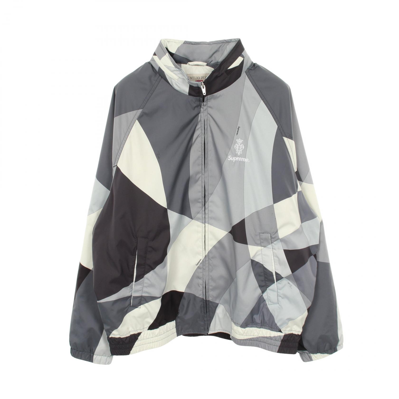 ≪5%OFFクーポン＆まとめ買い10% ～7/26 9:59〆≫シュプリーム Supreme Supreme &times; EMILIO PUCCI SPORT JACKET ウィンドブレーカー 衣料品 アウター ナイロン メンズ グレー系 / マルチカラー 【中古】｜BRANDOFF TOKYO