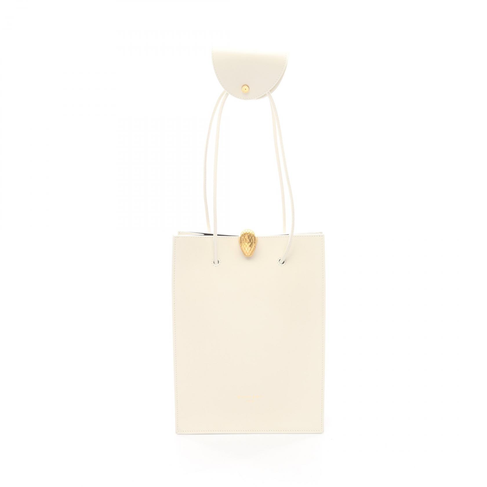 ブルガリ BVLGARI BVLGARI × ALEXANDER WANG セルペンティ トートバッグ バッグ レザー レディース ホワイト系 【中古】