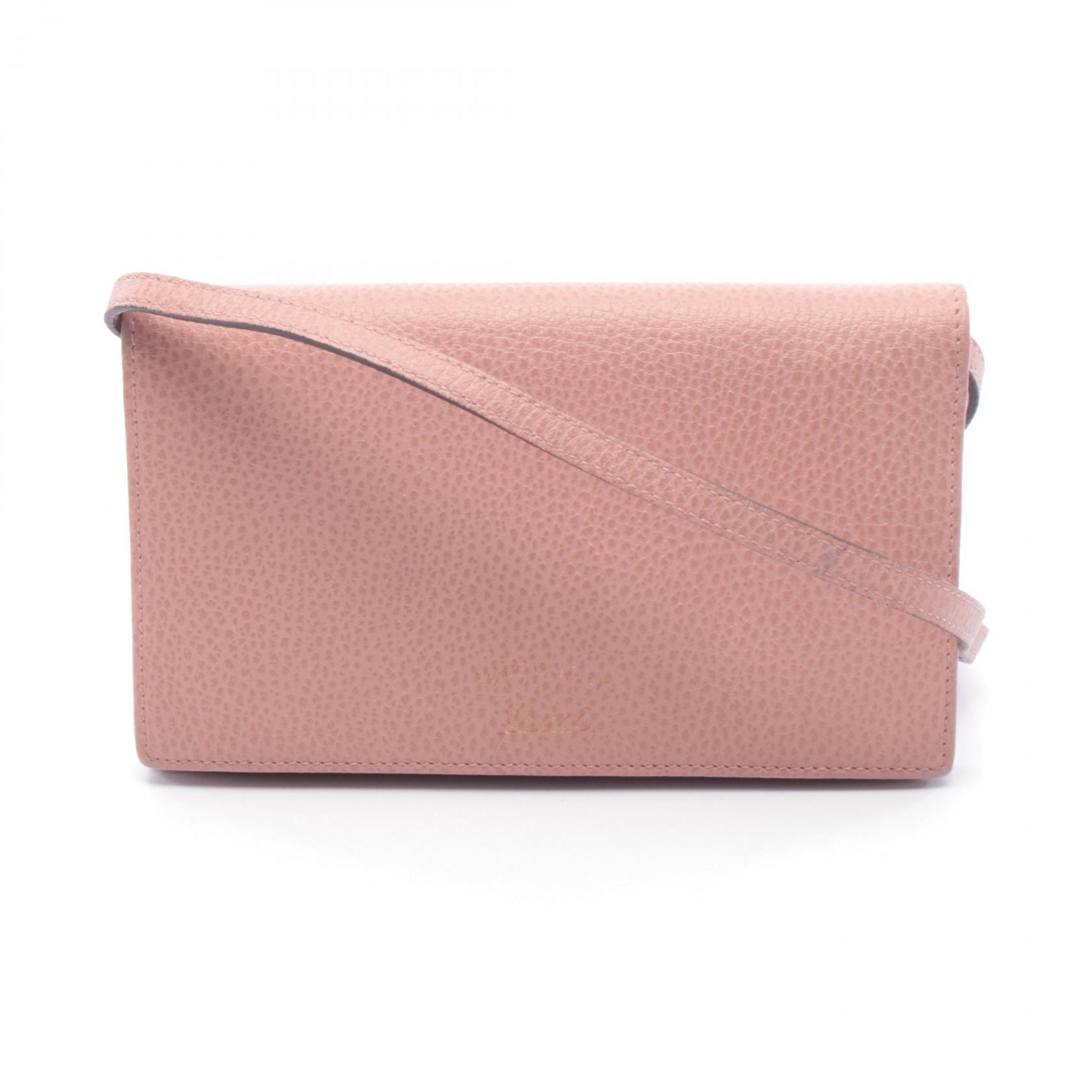 ≪5%OFFクーポン＆まとめ買い10% ～7/26 9:59〆≫グッチ GUCCI スウィング ショルダーバッグ バッグ レザー レディース ピンク系 368231 【中古】｜BRANDOFF TOKYO