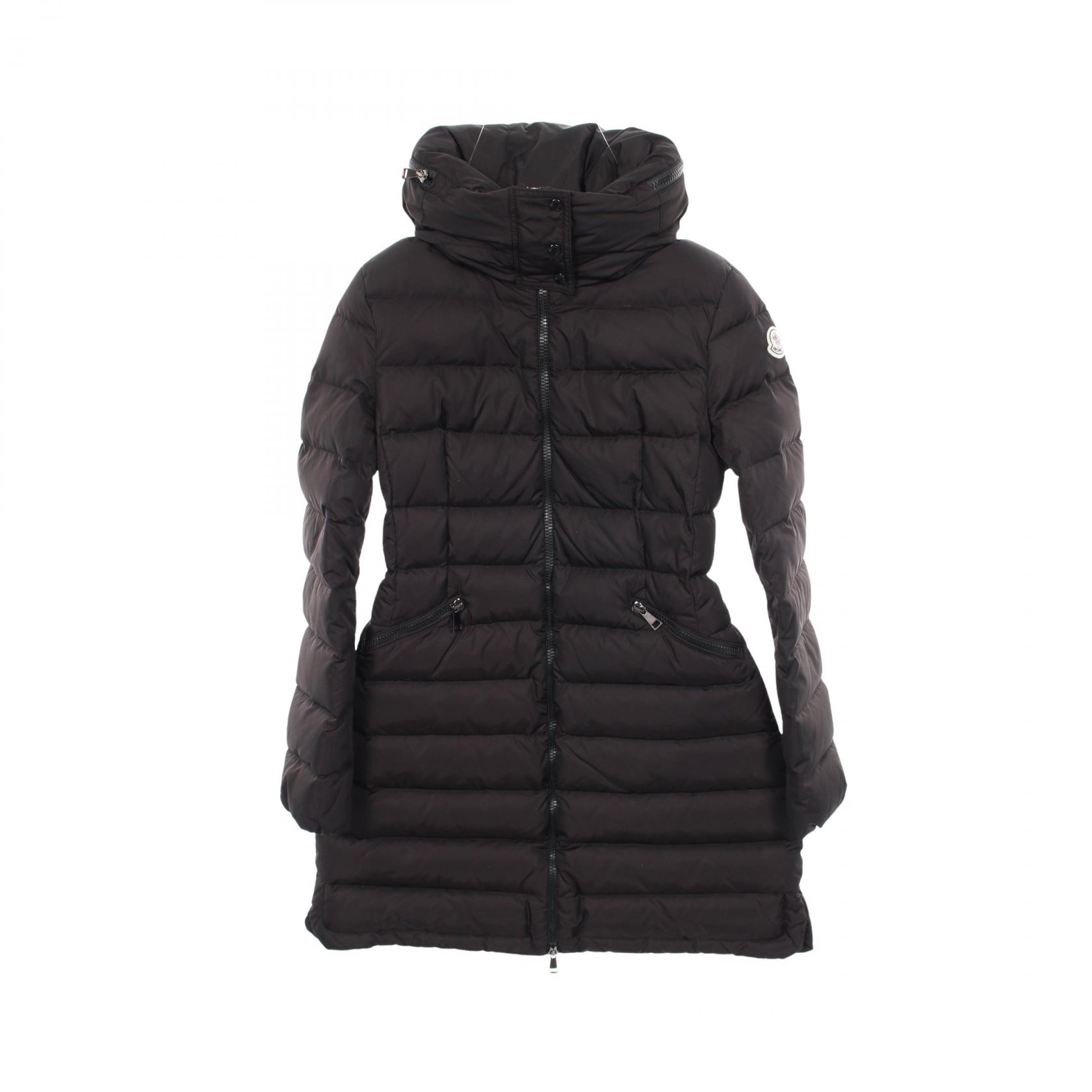 ≪5％OFFクーポン対象＆まとめ買い10%OFF≫モンクレール MONCLER FLAMMETTE フラメッテ ダウンジャケット 衣料品 アウター ナイロン レディース ブラック系 C20934993105 【中古】