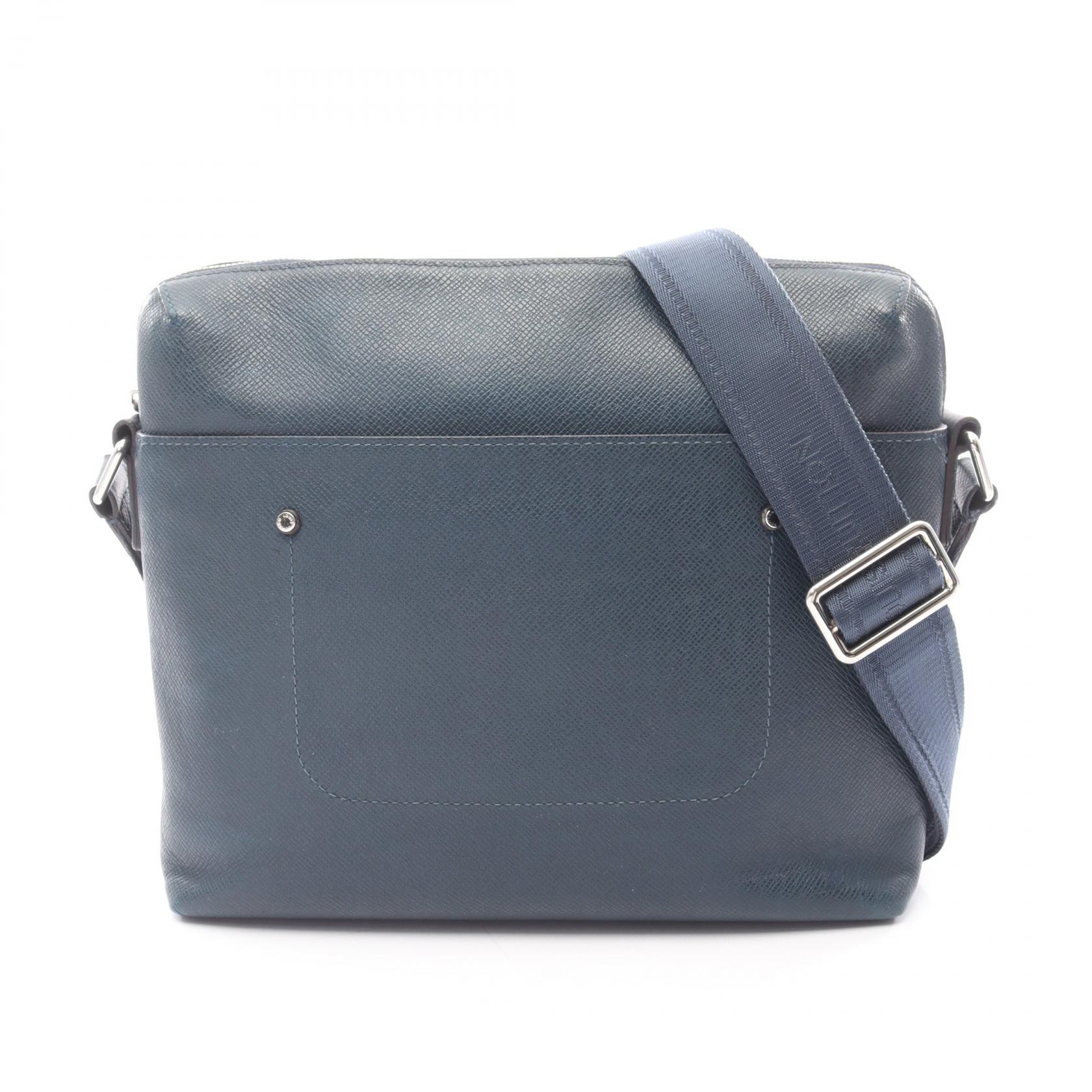 ルイ・ヴィトン LOUIS VUITTON グリゴリ メッセンジャーPM ショルダーバッグ バッグ レザー タイガ メンズ ネイビー系 M30236 【中古】