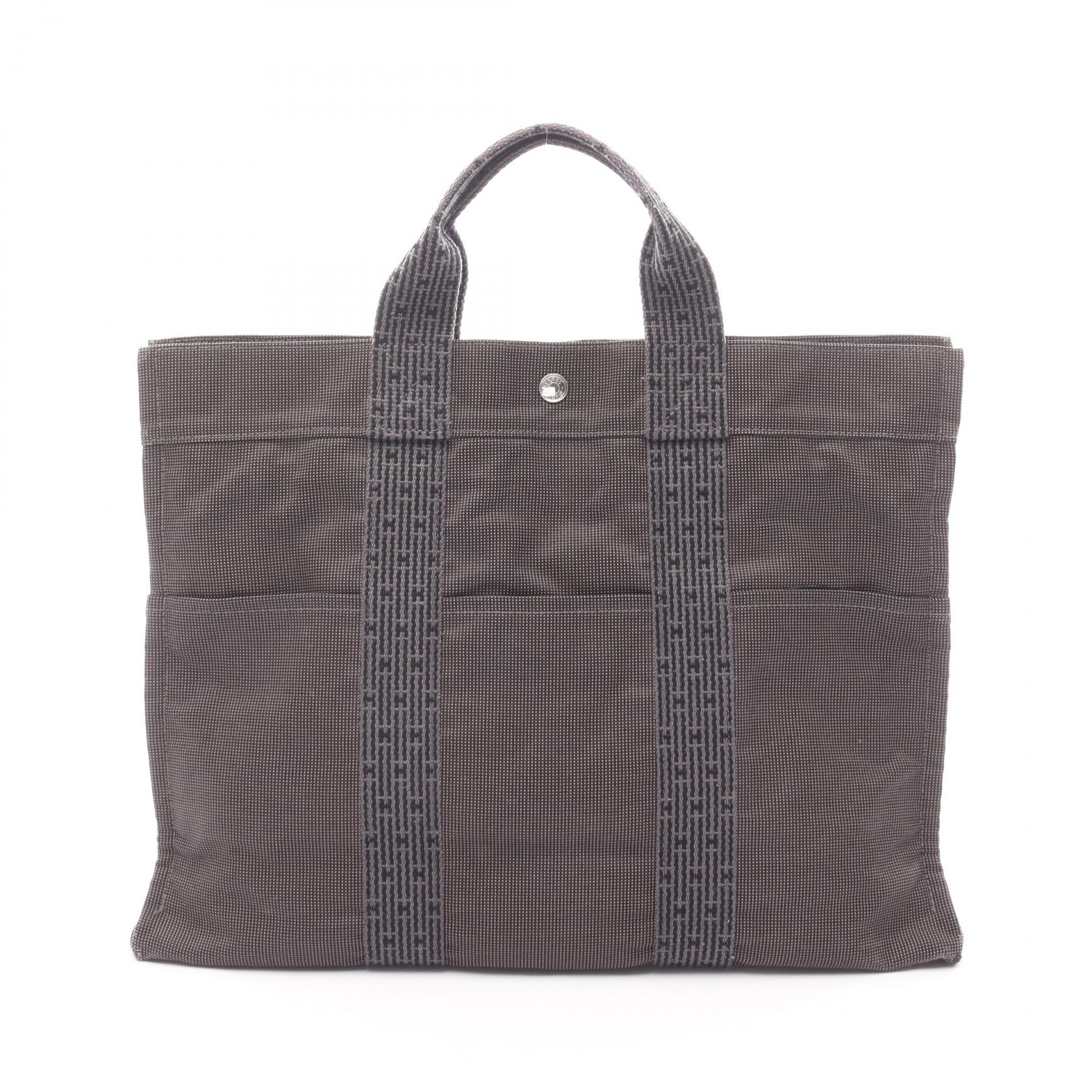 エルメス HERMES エールラインMM トートバッグ バッグ キャンバス ナイロンキャンバス メンズ レディース グレー系 【中古】|BRANDOFF TOKYO