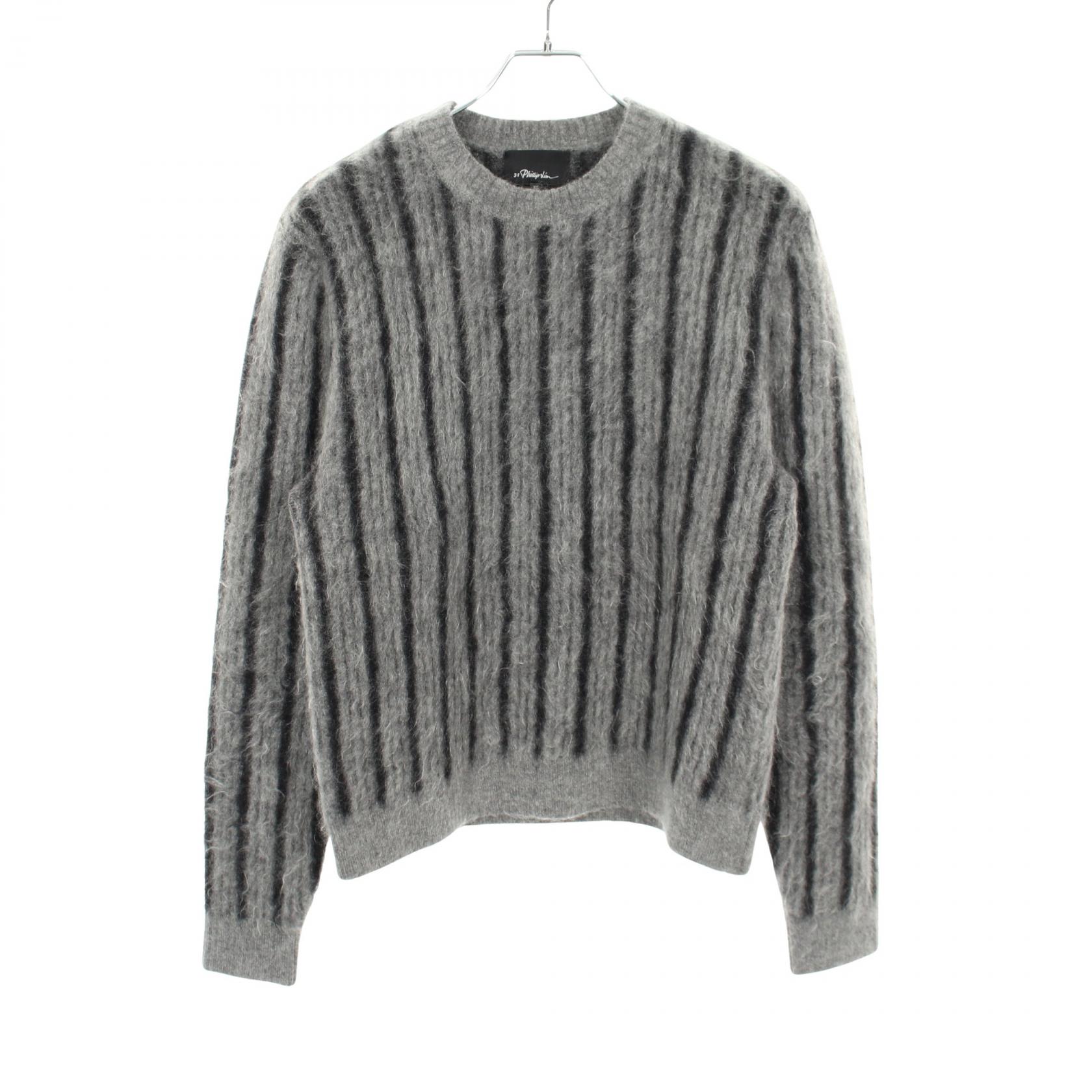 【ポイント5倍｜4/18 0:00～4/20 23:59】3.1フィリップリム 3.1 Phillip Lim セーター ニット 衣料品 トップス ウール モヘヤ メンズ グレー系 / ブラック系 【中古】