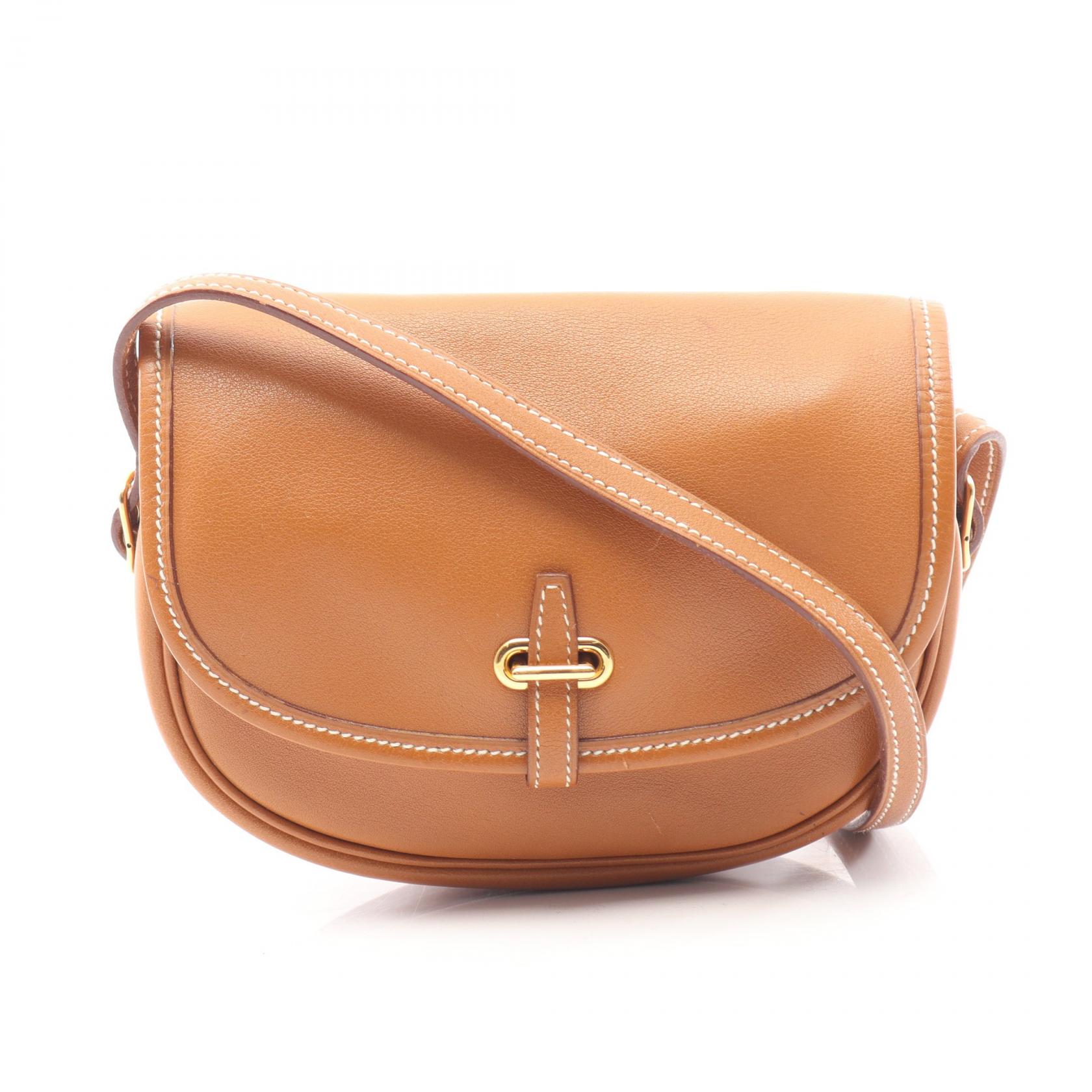 【ポイント5倍｜4/18 0:00～4/20 23:59】エルメス HERMES バルドゴルフ ミニ ショルダーバッグ バッグ レザー カーフ（牛革） ヴォーガリバー ヴォーガリバー レディース ブラウン系 【中古】