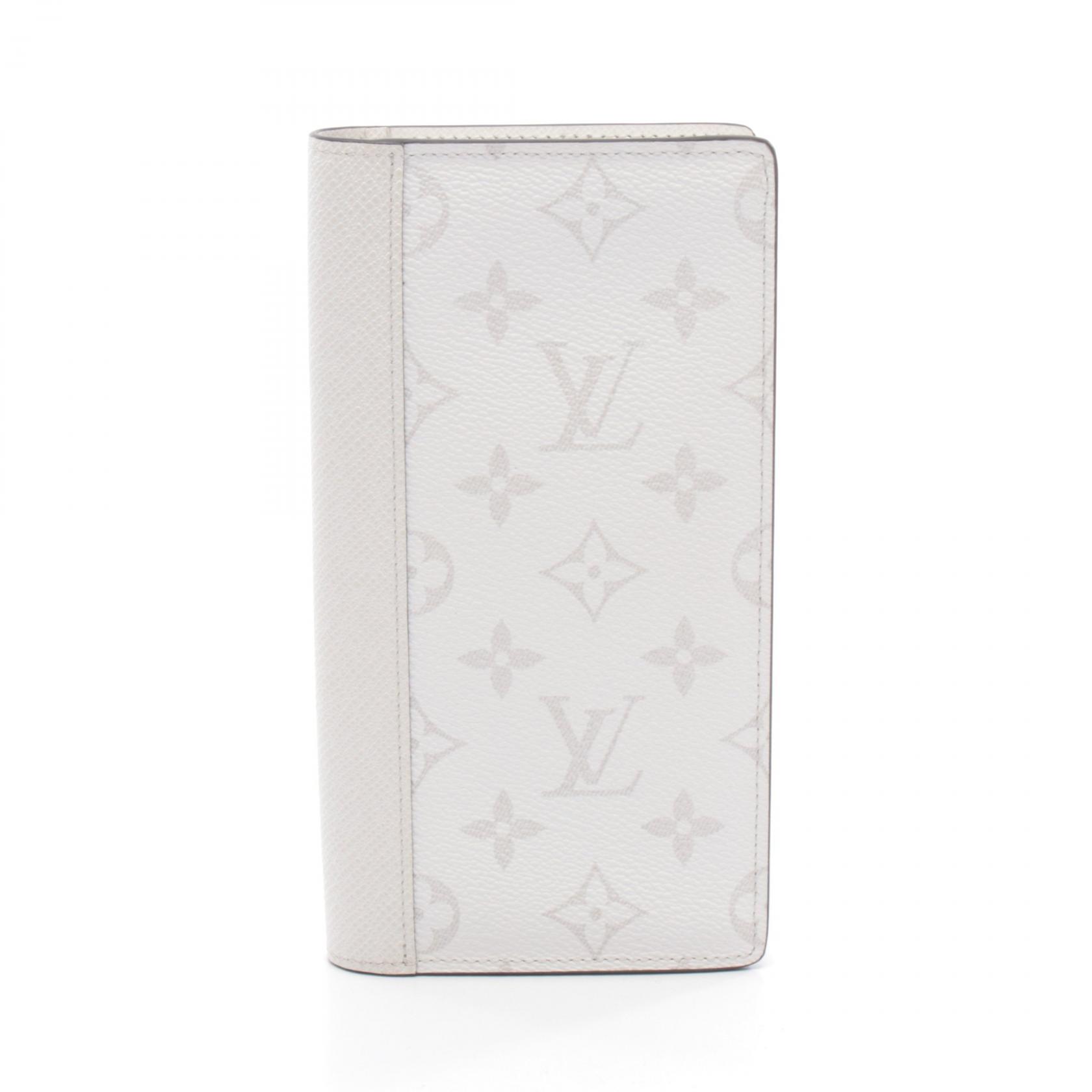≪5％OFFクーポン対象＆まとめ買い10%OFF≫ルイ・ヴィトン LOUIS VUITTON ポルトフォイユブラザ 二つ折り長財布 財布 レザー タイガラマ メンズ グレー系 M30298 【中古】