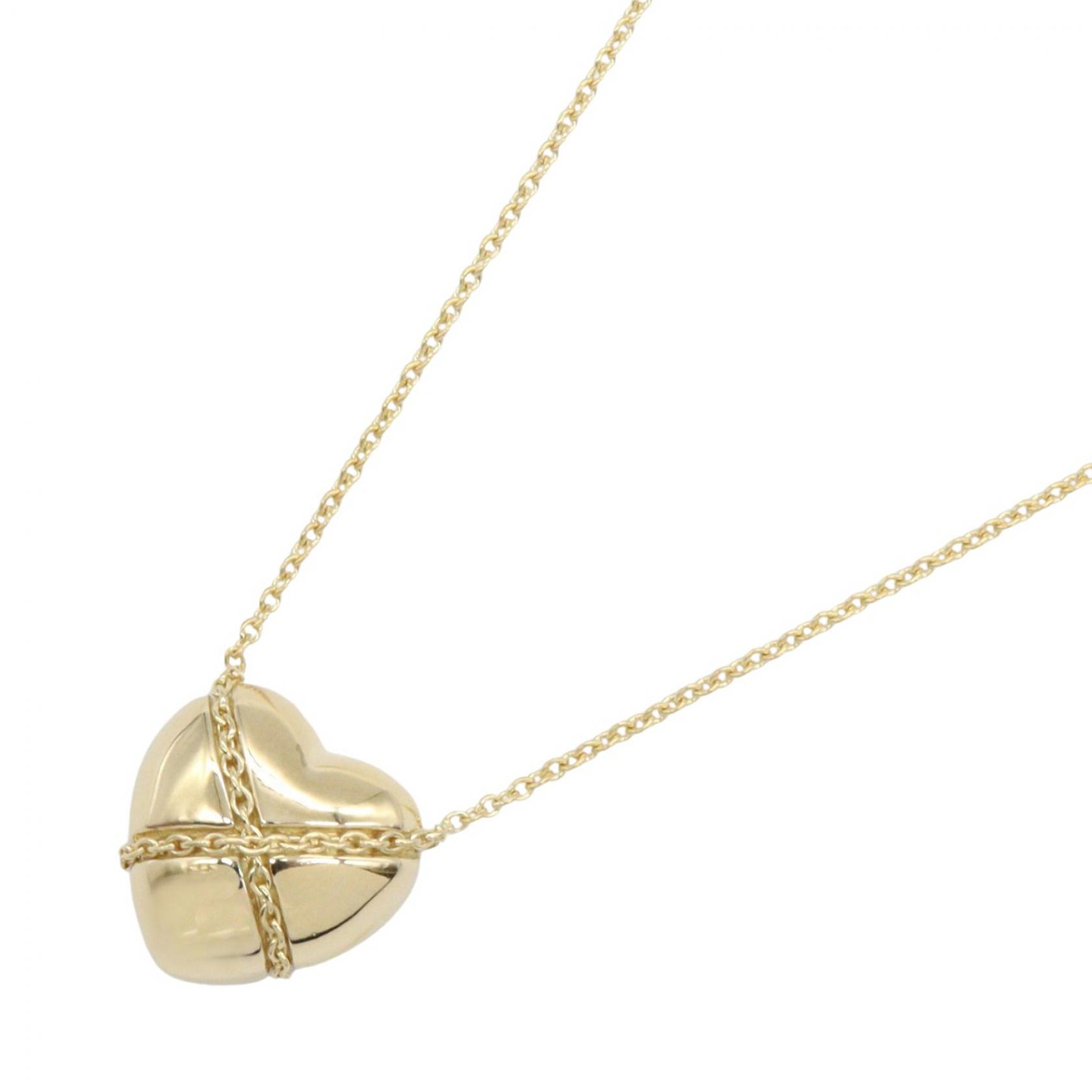 ティファニー TIFFANY&CO クロスハート ネックレス ネックレス ジュエリー K18(イエローゴールド) レディース ゴールド系 【中古】