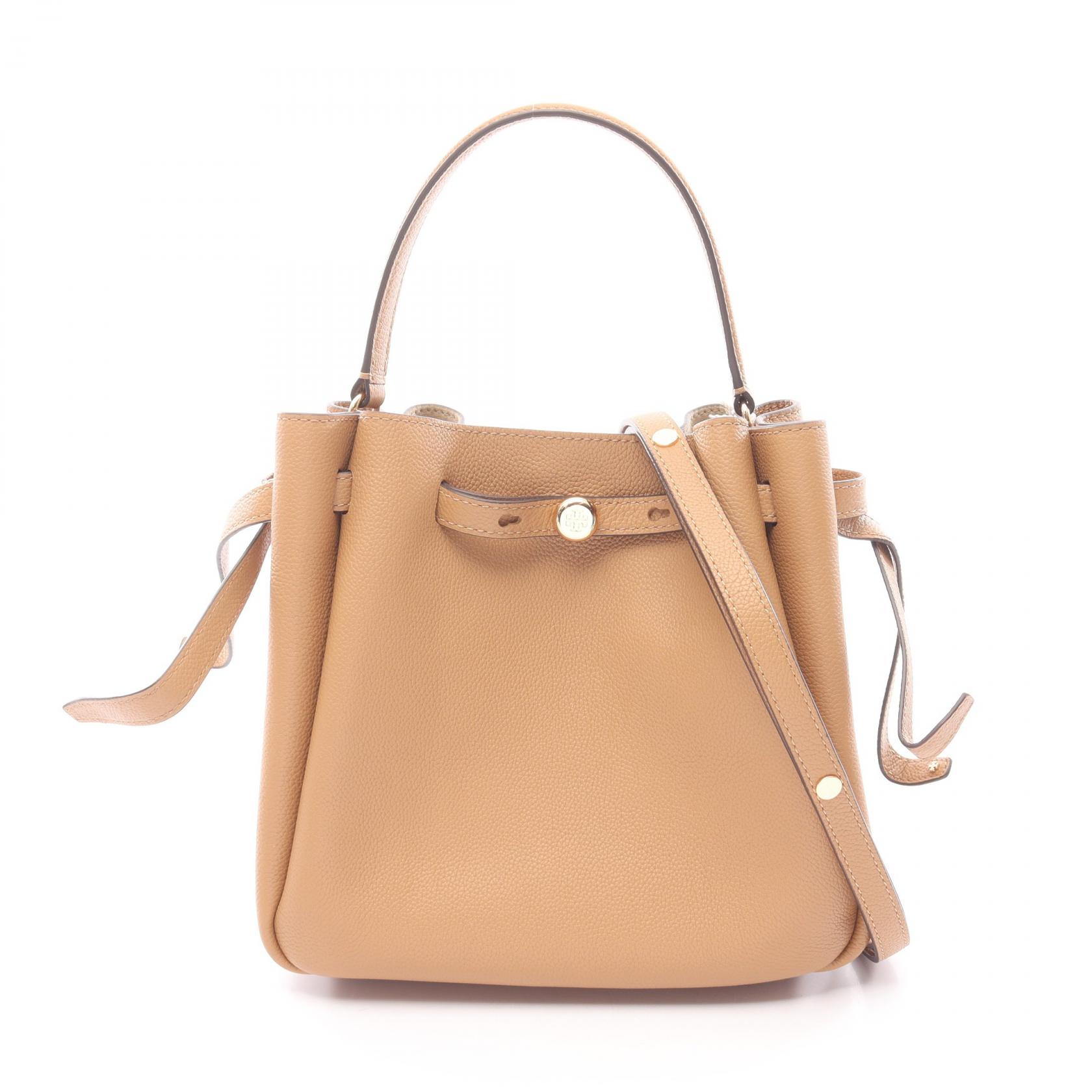 トリーバーチ Tory Burch ROMY BUCKET BAG ロミー バケットバッグ ハンドバッグ バッグ レザー レディース ブラウン系 166982227 【新品】｜BRANDOFF TOKYO