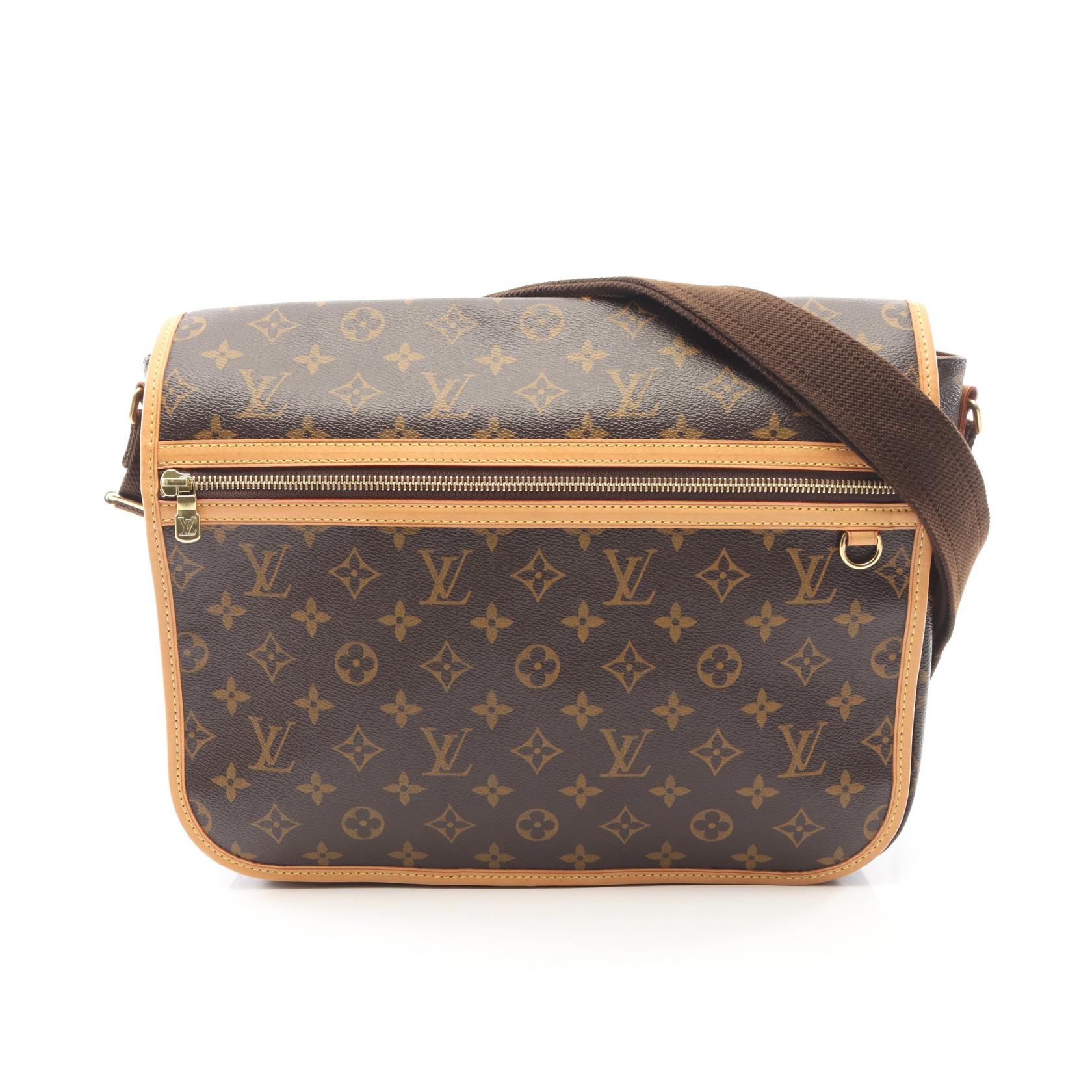 【5千円OFFクーポン対象】ルイ・ヴィトン LOUIS VUITTON メッセンジャーGM ボスフォール ショルダーバッグ バッグ PVCコーティングキャンバス レザー モノグラム メンズ レディース ブラウン系 M40105 【中古】