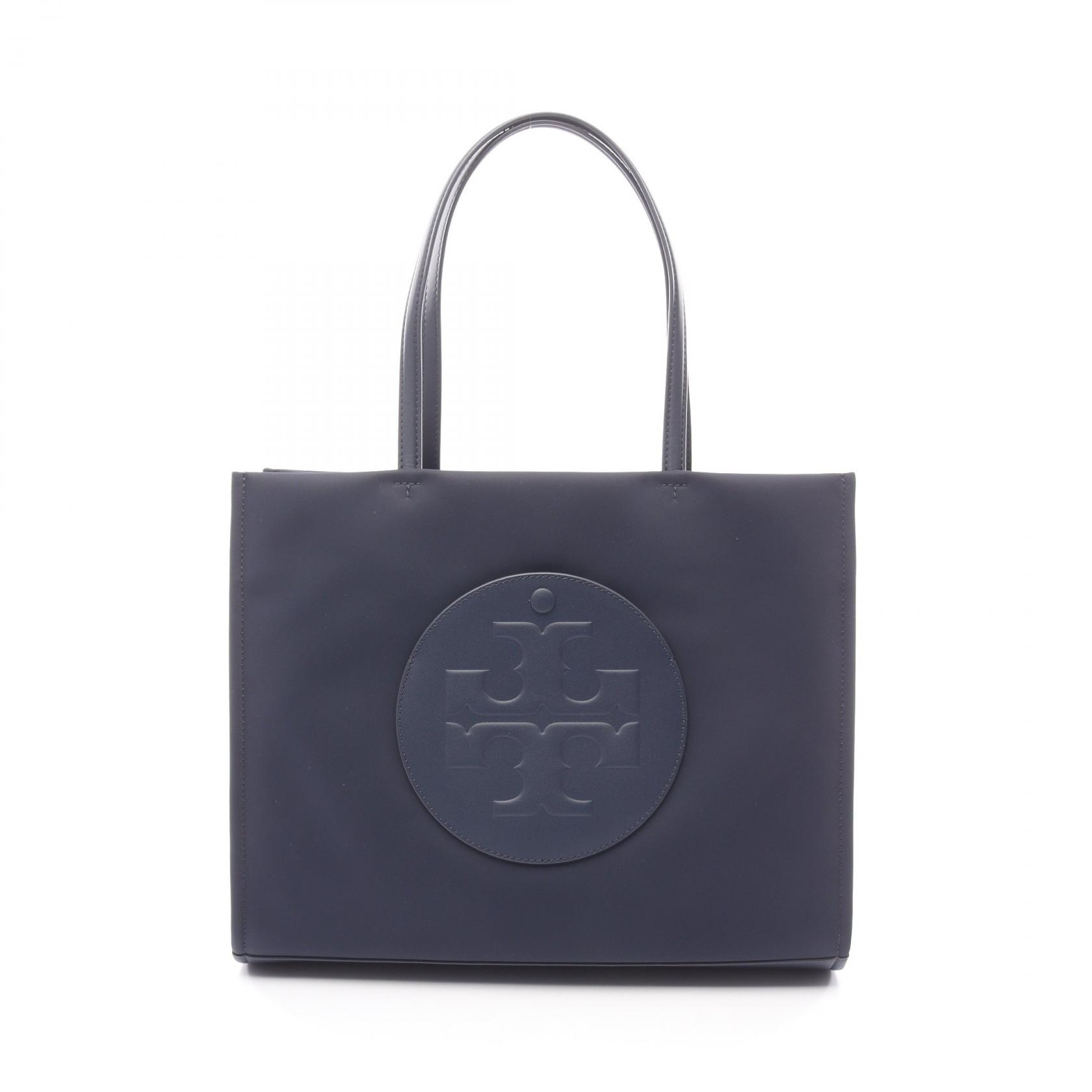 ≪5％OFFクーポン対象＆まとめ買い10%OFF≫トリーバーチ Tory Burch ELLA エラ トートバッグ バッグ ナイロン レザー レディース ネイビー系 164757400 【新品】