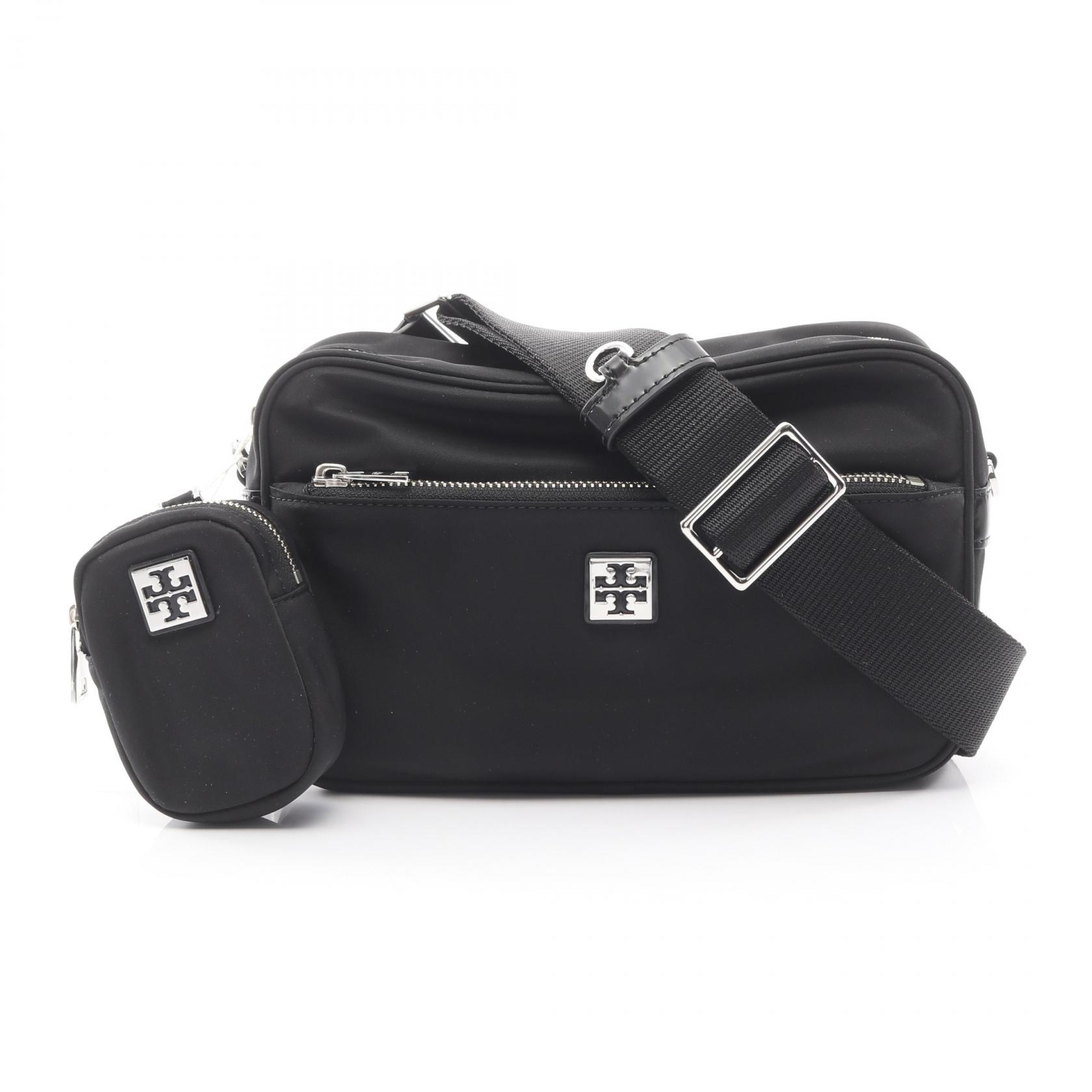 【ポイント5倍｜4/18 0:00～4/20 23:59】トリーバーチ Tory Burch VIRGINIA ヴァージニア ショルダーバッグ バッグ ナイロン レディース ブラック系 169166001 【新品】