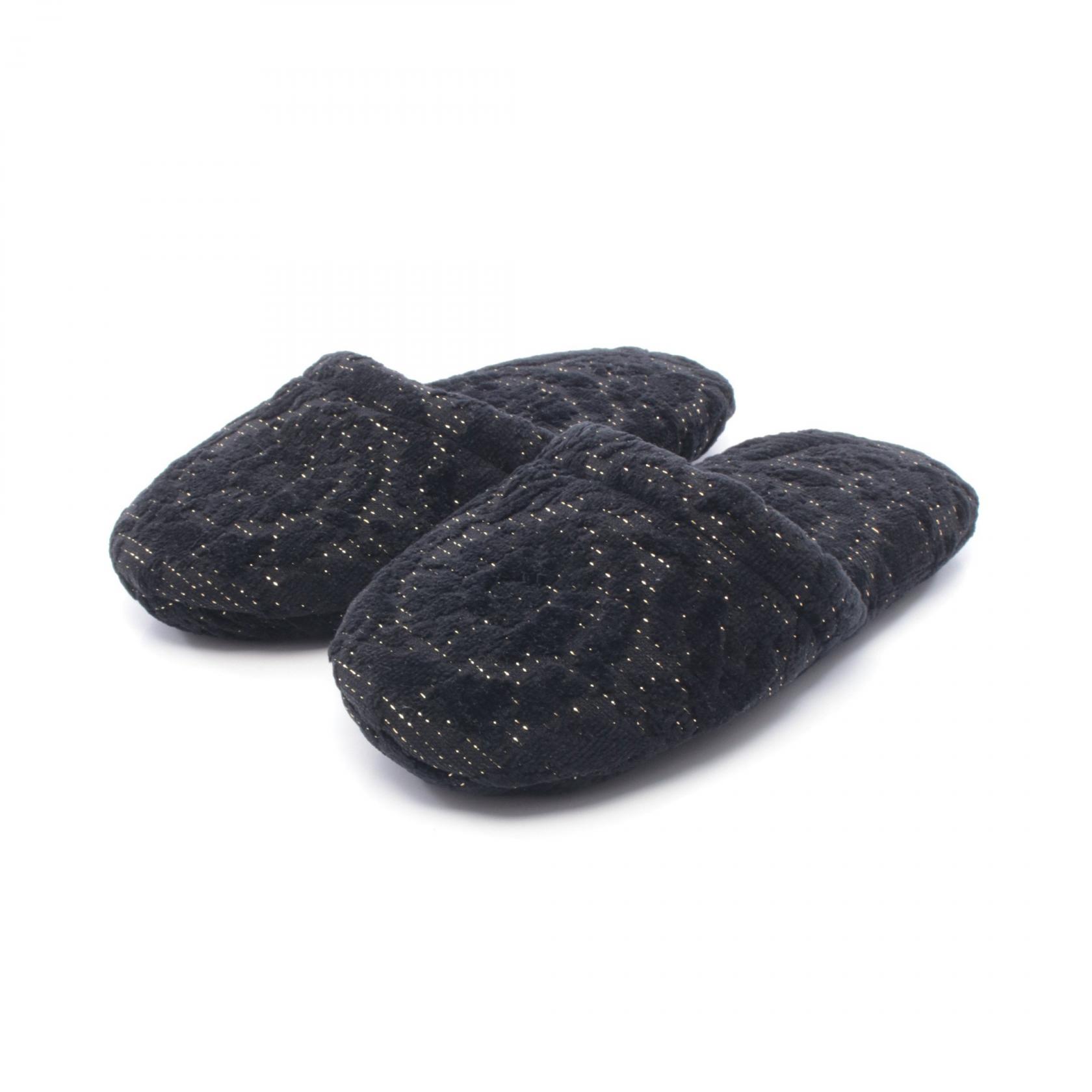 【ポイント5倍｜4/18 0:00～4/20 23:59】ヴェルサーチ VERSACE BATH SLIPPERS BAROCCO バロッコ サンダル 靴 コットン レディース ブラック系 / ゴールド系 ZSLB000081A08851 1E8 【新品】