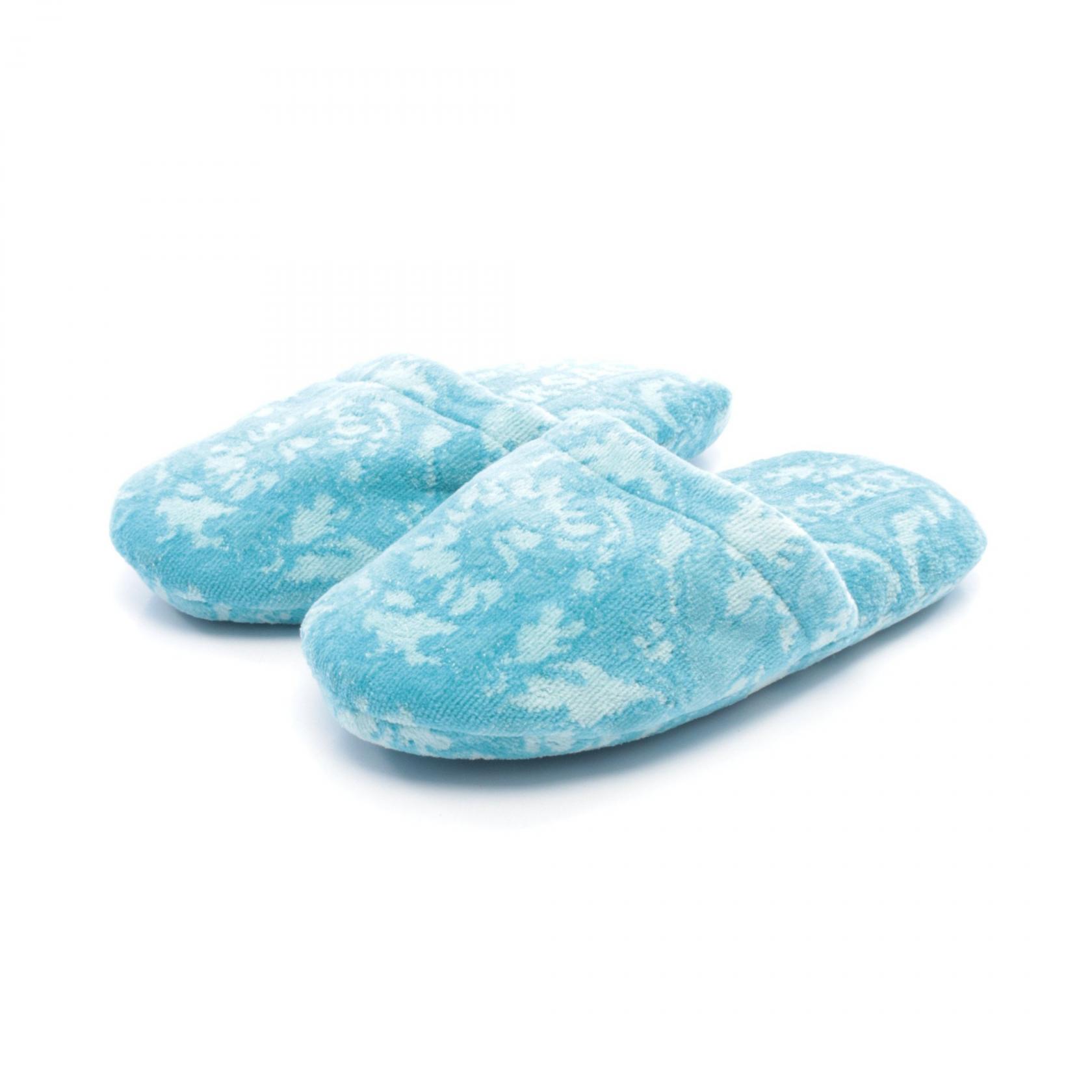 ≪5％OFFクーポン対象＆まとめ買い10%OFF≫ヴェルサーチ VERSACE BATH SLIPPERS BAROCCO バロッコ サンダル 靴 コットン / カシミヤ レディース ブルー系 ZSLB000091A08851 2VD 【新品】