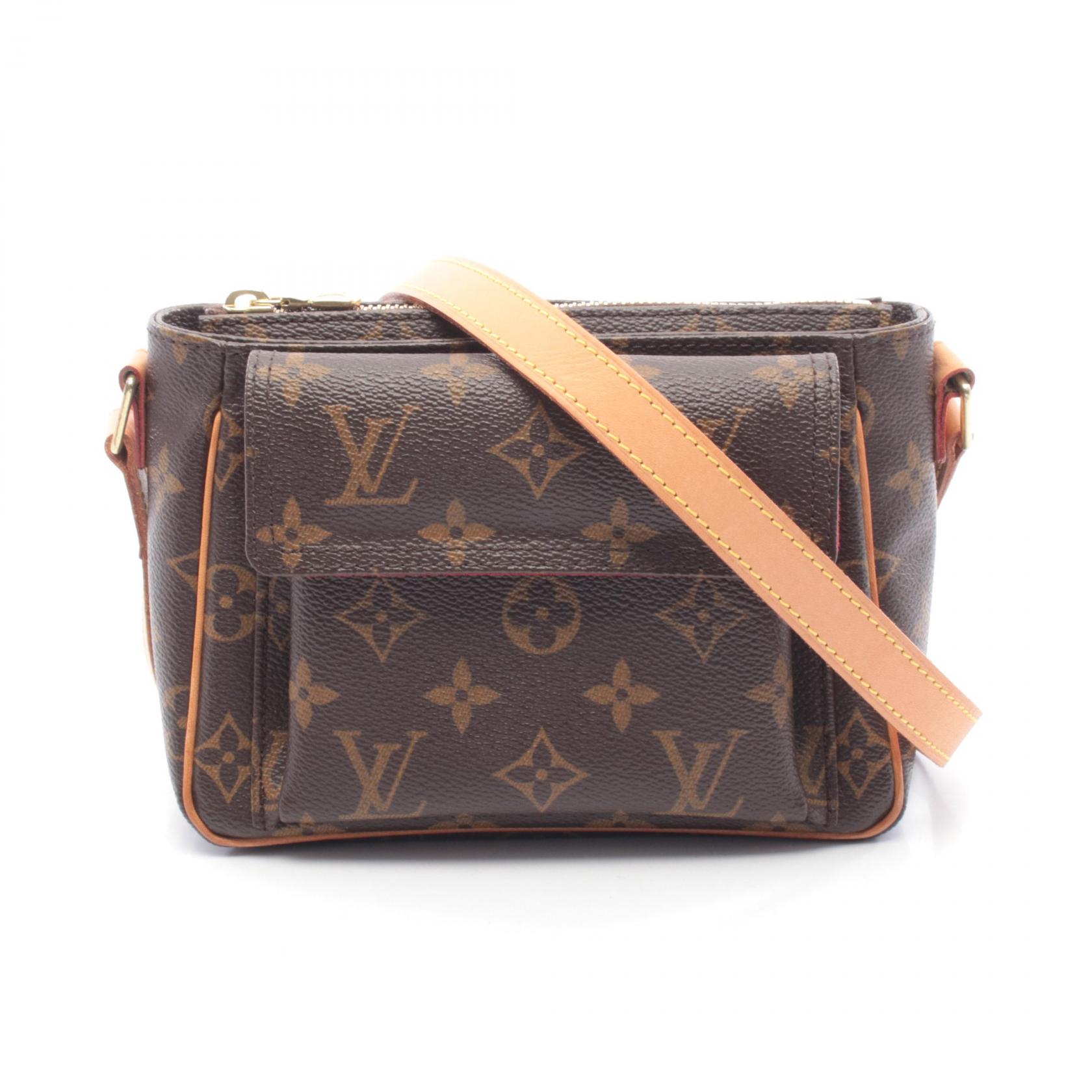 ≪5％OFFクーポン対象＆まとめ買い10%OFF≫ルイ・ヴィトン LOUIS VUITTON ヴィバシテPM ショルダーバッグ バッグ PVCコーティングキャンバス レザー モノグラム レディース ブラウン系 M51165 【中古】