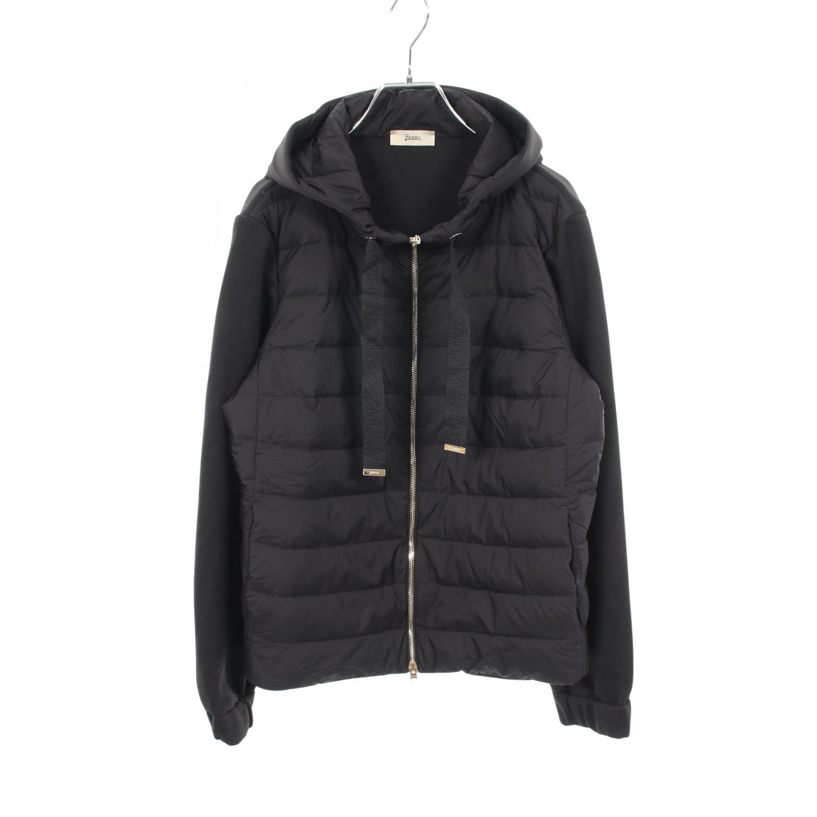 ≪5％OFFクーポン対象＆まとめ買い10%OFF≫ヘルノ Herno ダウンジャケット 衣料品 アウター ナイロン ポリエステル / コットン レディース ブラック系 JP000120D13461S9300L 【新品】