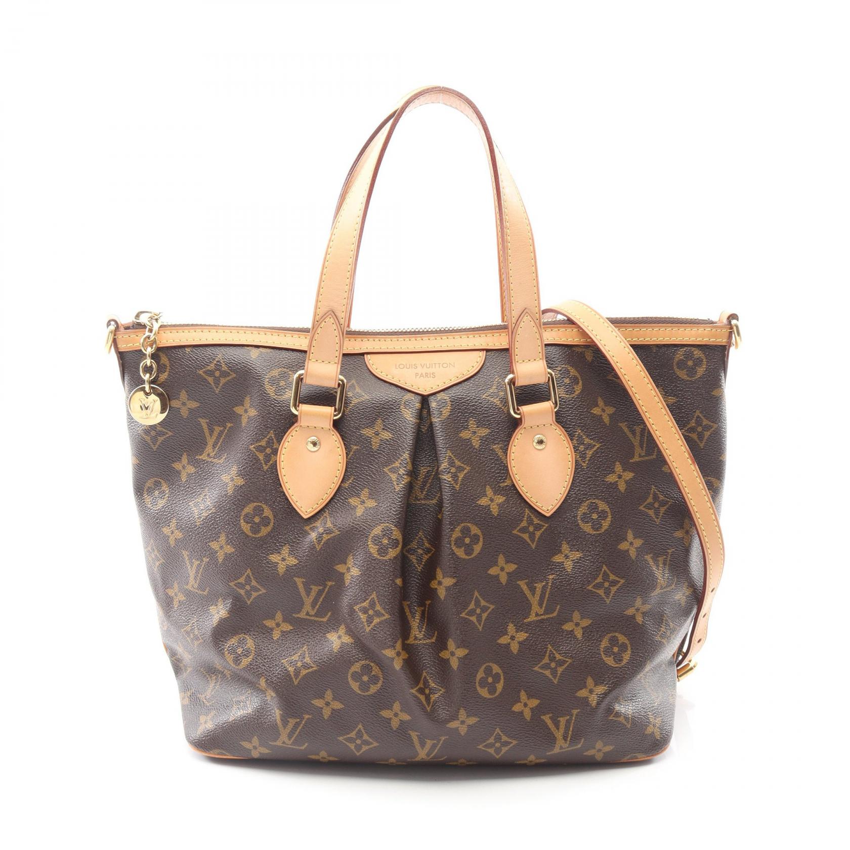 ≪5%OFFクーポン&まとめ買い10% ~7/26 9:59〆≫ルイ・ヴィトン LOUIS VUITTON パレルモPM ハンドバッグ バッグ PVCコーティングキャンバス レザー モノグラム レディース ブラウン系 M40145 【中古】|BRANDOFF TOKYO