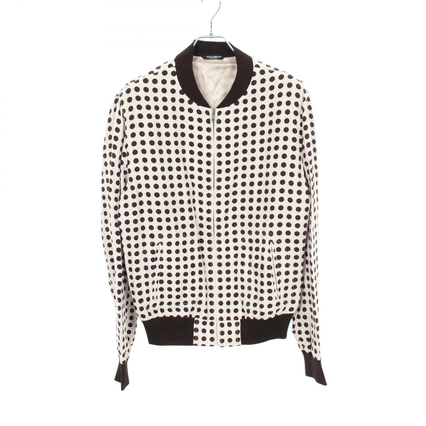 ドルチェアンドガッバーナ DOLCE & GABBANA ブルゾン 衣料品 アウター シルク レーヨン / コットン メンズ ホワイト系 / ブラウン系 【中古】 19,199円