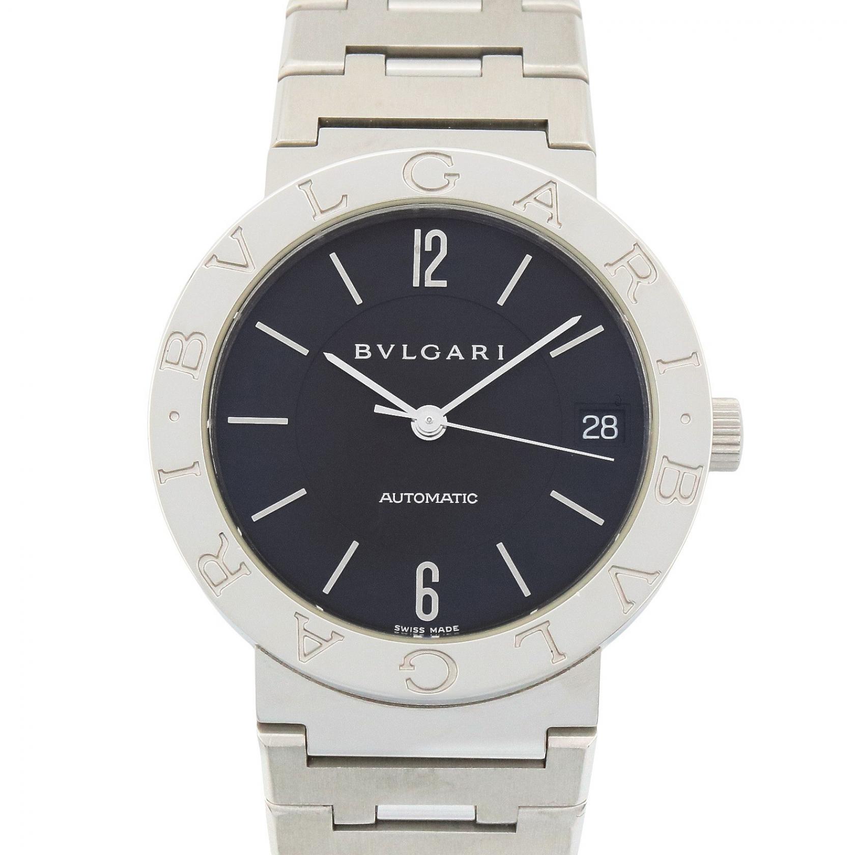 ブルガリ BVLGARI ブルガリ ブルガリ 腕時計 時計 ステンレススチール ボーイズ ブラック系 BB33SS AUTO 【中古】