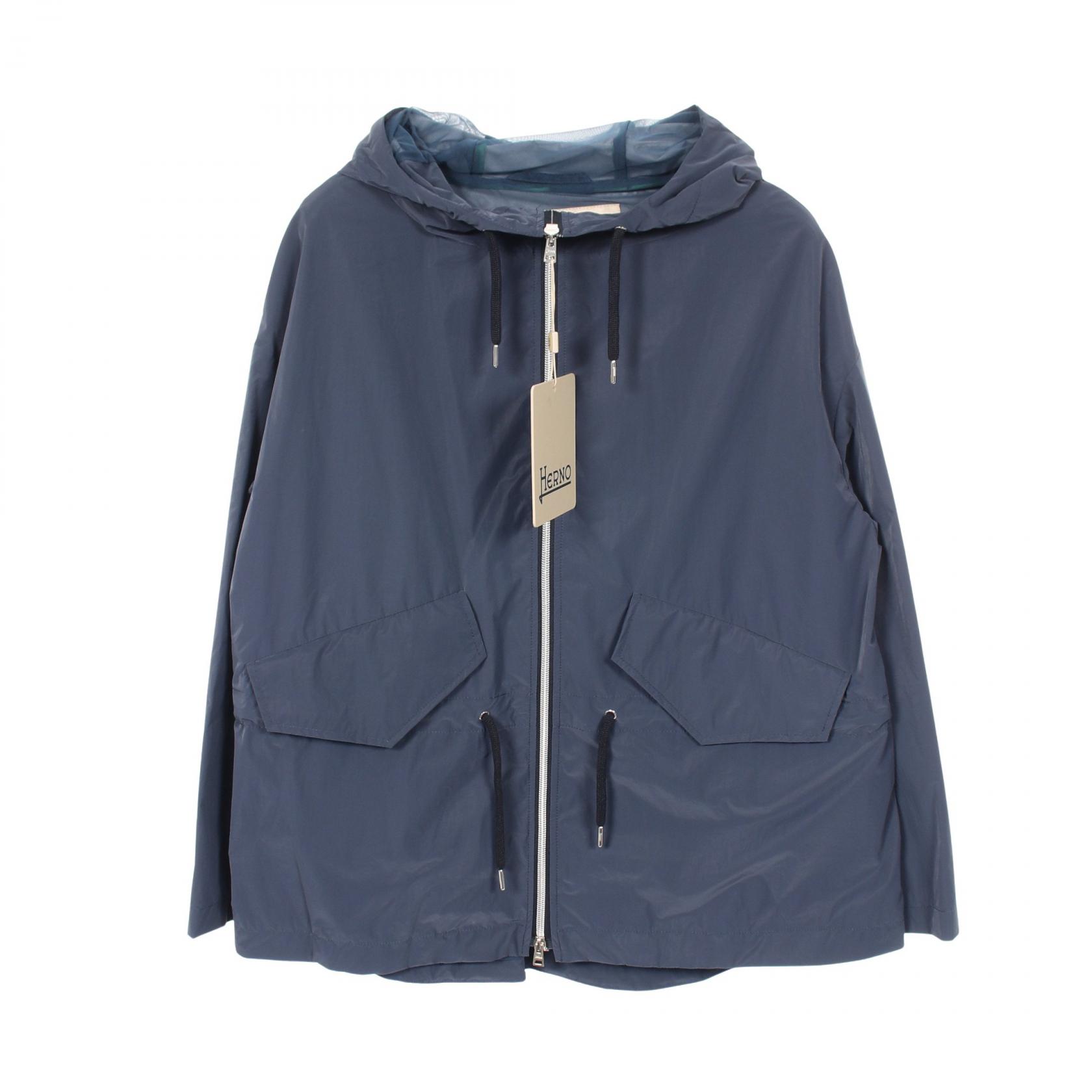 ≪5％OFFクーポン対象＆まとめ買い10%OFF≫ヘルノ Herno ブルゾン 衣料品 アウター ナイロン レディース ネイビー系 GC000405D12500920242 【新品】