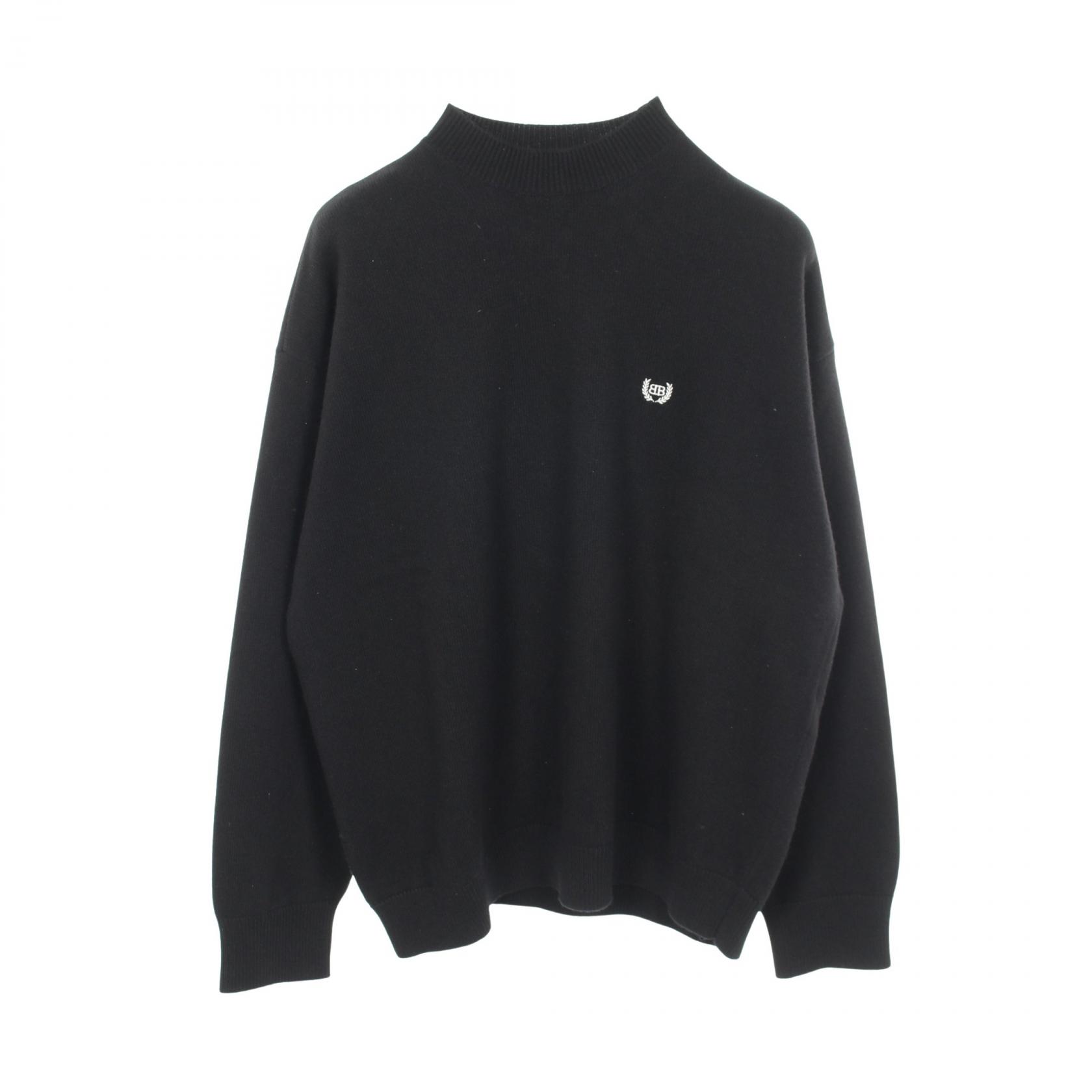 ≪5％OFFクーポン対象＆まとめ買い10%OFF≫バレンシアガ BALENCIAGA Garde-Robe ニット 衣料品 トップス ウール メンズ ブラック系 818987 【中古】