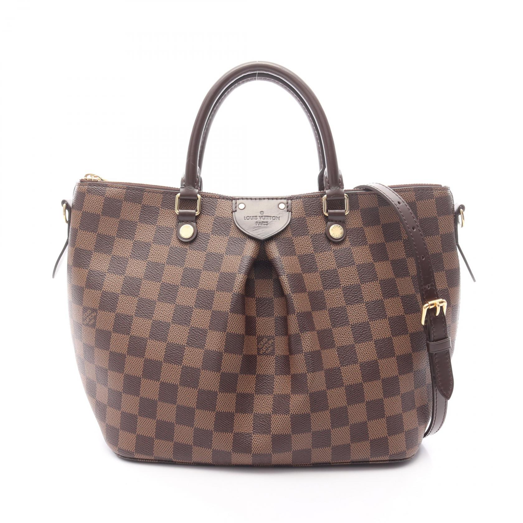 ルイ・ヴィトン LOUIS VUITTON シエナMM ハンドバッグ バッグ PVCコーティングキャンバス レザー ダミエ レディース ブラウン系 N41546 【中古】