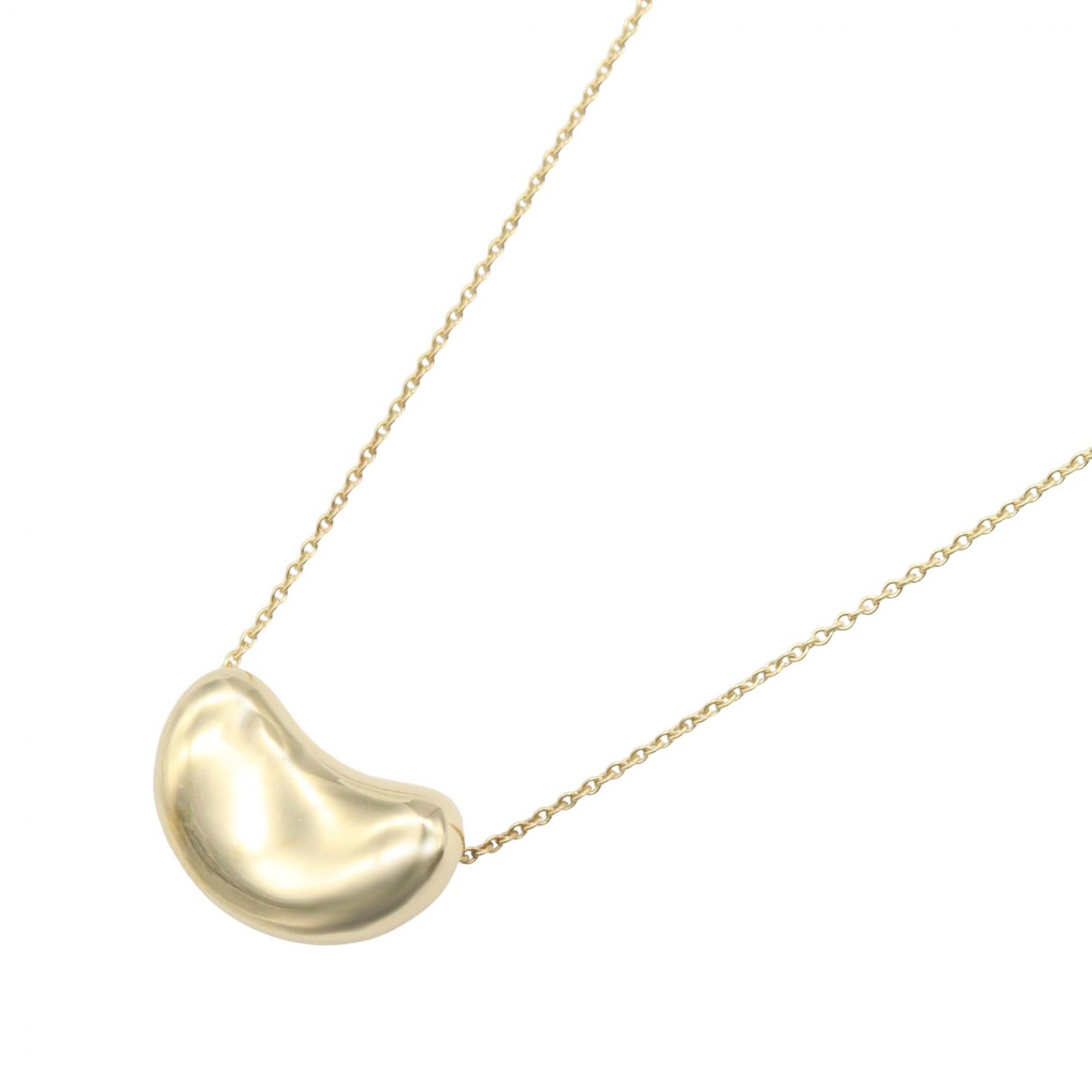 ≪5%OFFクーポン&まとめ買い10% ~7/26 9:59〆≫ティファニー TIFFANY&CO ビーンズ ネックレス ネックレス ジュエリー K18(イエローゴールド) レディース ゴールド系 【中古】|BRANDOFF TOKYO