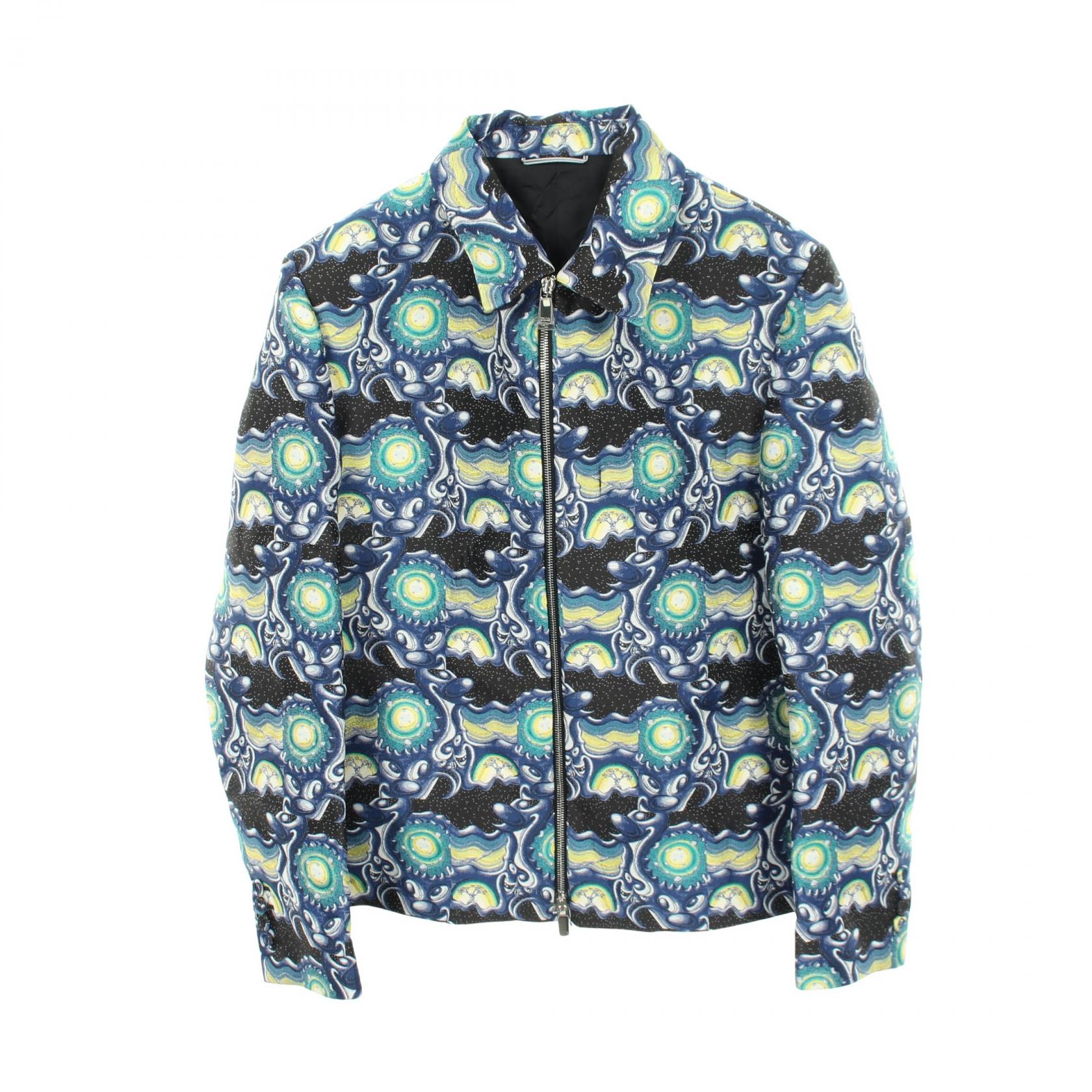 【5千円OFFクーポン対象】ディオール Dior DIOR × KENNY SCHAR ブルゾン 衣料品 アウター ポリエステル メンズ ブラック系 / ブルー系 / マルチカラー 【中古】