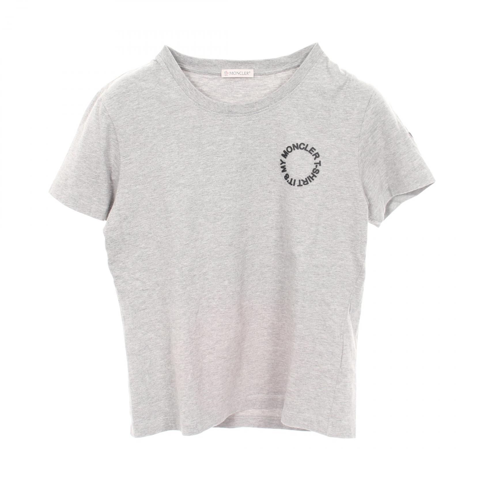 モンクレール MONCLER カットソー 衣料品 トップス コットン レディース グレー系 【中古】