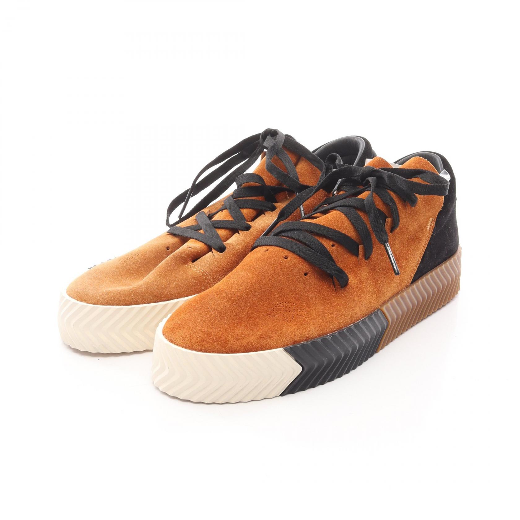 ≪5％OFFクーポン対象＆まとめ買い10%OFF≫アディダス adidas adidas × ALEXANDER WANG AW SKATE スニーカー 靴 スウェード メンズ ブラウン系 / ブラック系 BY8908 【中古】 11,850円