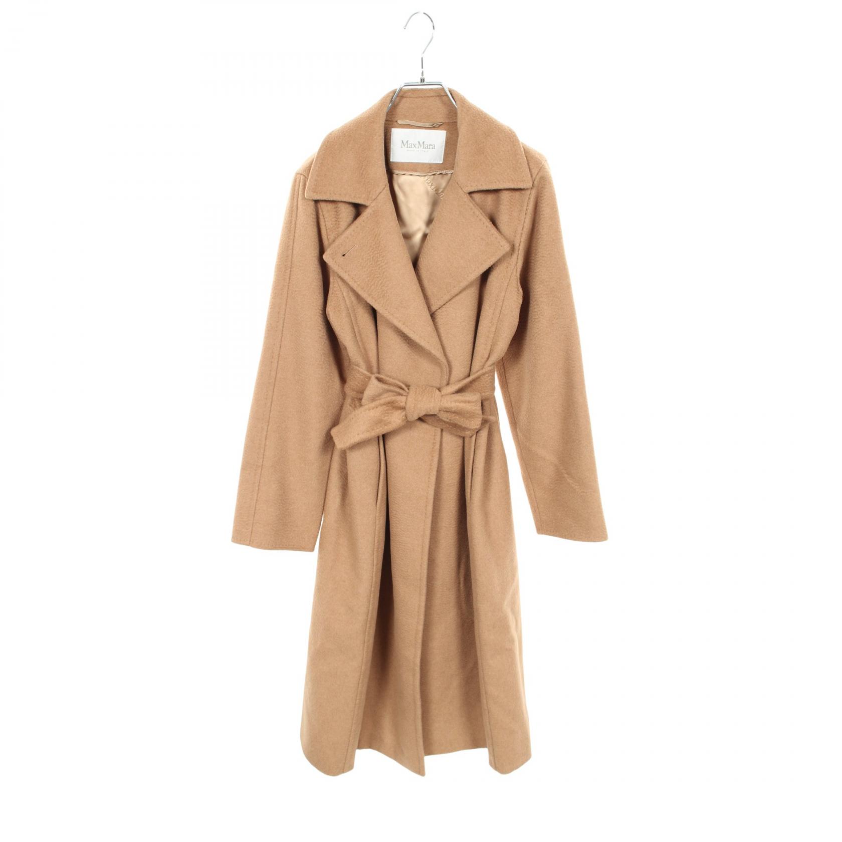 【ポイント5倍｜4/18 0:00～4/20 23:59】マックスマーラ MAX MARA MANUELA マヌエラアイコン 衣料品 アウター キャメル レディース ブラウン系 【中古】