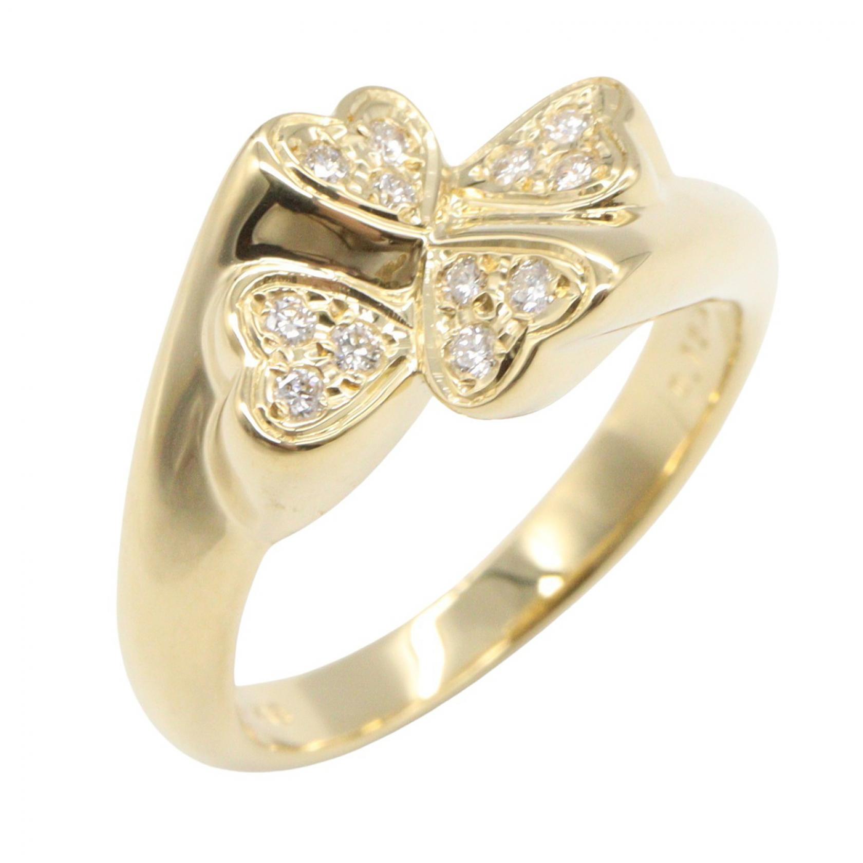 ≪5%OFFクーポン＆まとめ買い10% ～7/26 9:59〆≫ミキモト MIKIMOTO ダイヤ リング リング・指輪 ジュエリー K18（イエローゴールド） ダイヤモンド レディース ゴールド系 / クリア系 【中古】｜BRANDOFF TOKYO 118,500円