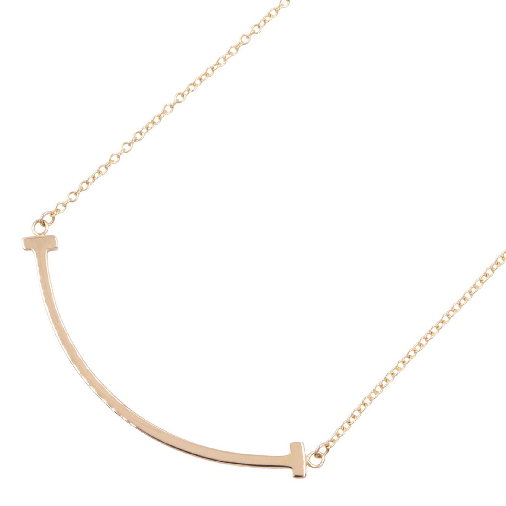 ティファニー TIFFANY＆CO Tスマイル スモール ネックレス ネックレス ジュエリー K18PG（ピンクゴールド） レディース ゴールド系 【中古】｜BRANDOFF TOKYO 103,950円
