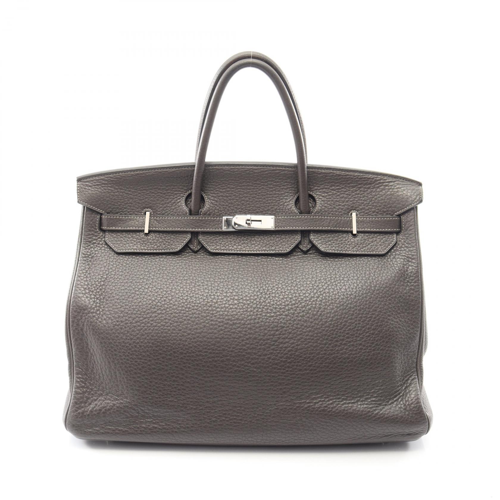 【3万円OFFクーポン対象】エルメス HERMES バーキン40 ハンドバッグ バッグ レザー トリヨンクレマンス トリヨンクレマンス レディース グレー系 【中古】