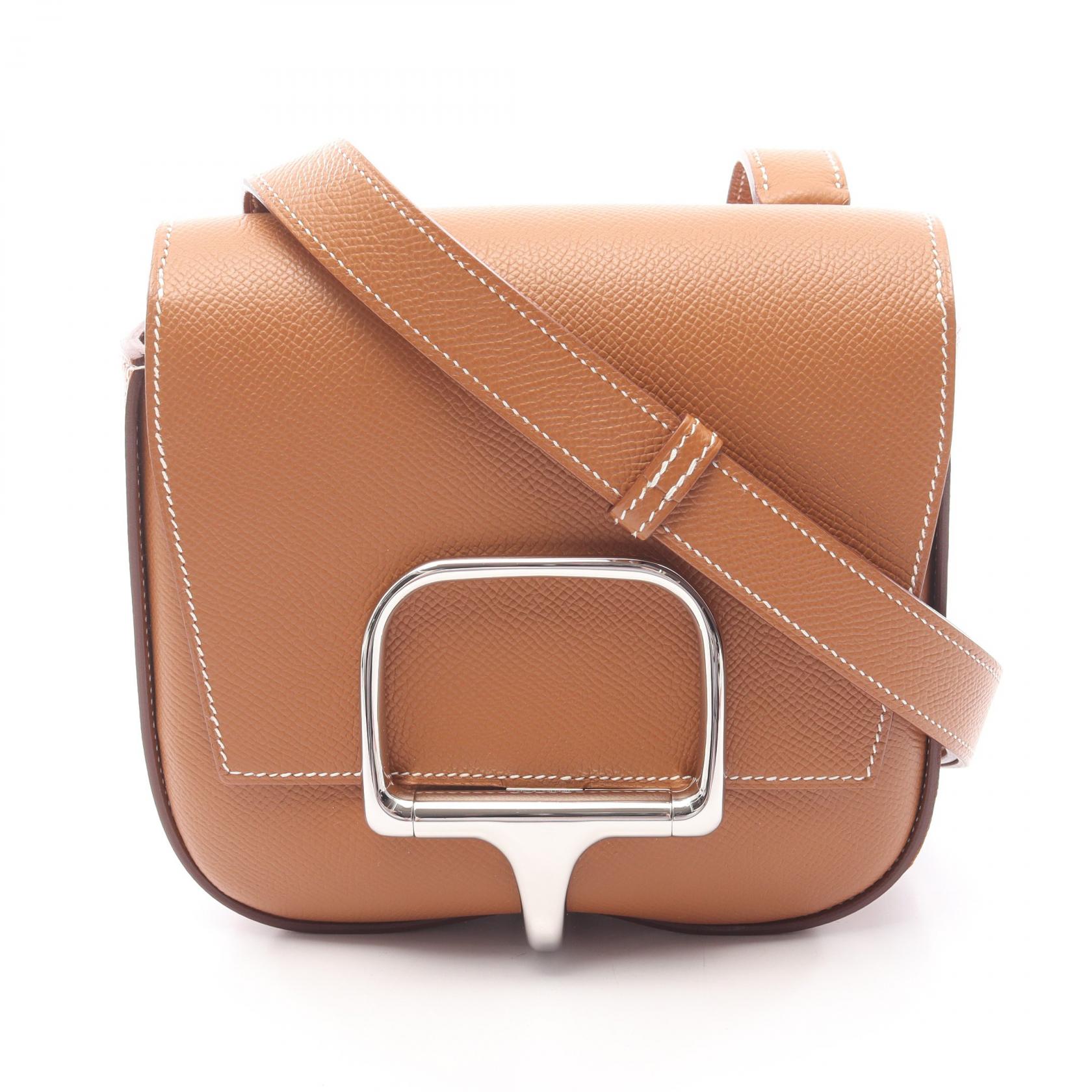 エルメス HERMES デッラ カヴァッレリア ミニ ショルダーバッグ バッグ レザー ヴォーエプソン ヴォーエプソン レディース ブラウン系 【中古】