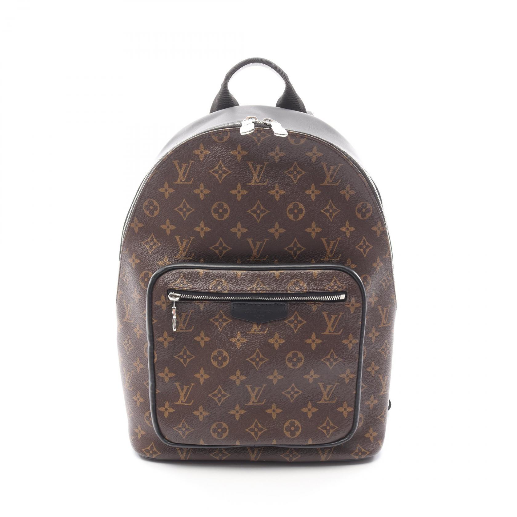 【3万円OFFクーポン対象】ルイ・ヴィトン LOUIS VUITTON ジョッシュ NV リュックサック バックパック バッグ PVCコーティングキャンバス レザー モノグラム・マカサー メンズ ブラウン系 / ブラック系 M45349 【中古】