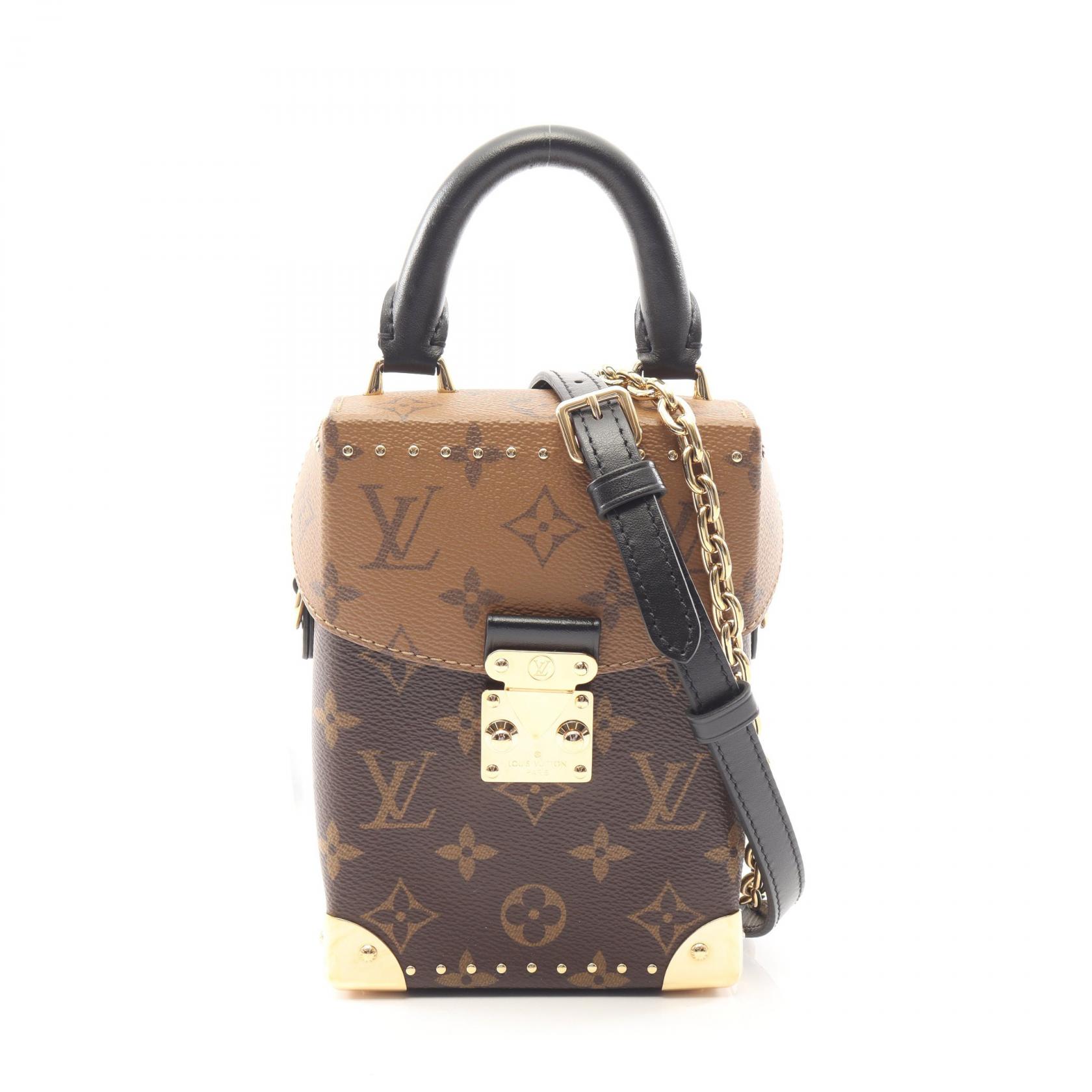 ≪5％OFFクーポン対象＆まとめ買い10%OFF≫ルイ・ヴィトン LOUIS VUITTON カメラボックス 2WAY ハンドバッグ バッグ PVCコーティングキャンバス レザー モノグラム・リバース レディース ブラウン系 M82465 【中古】