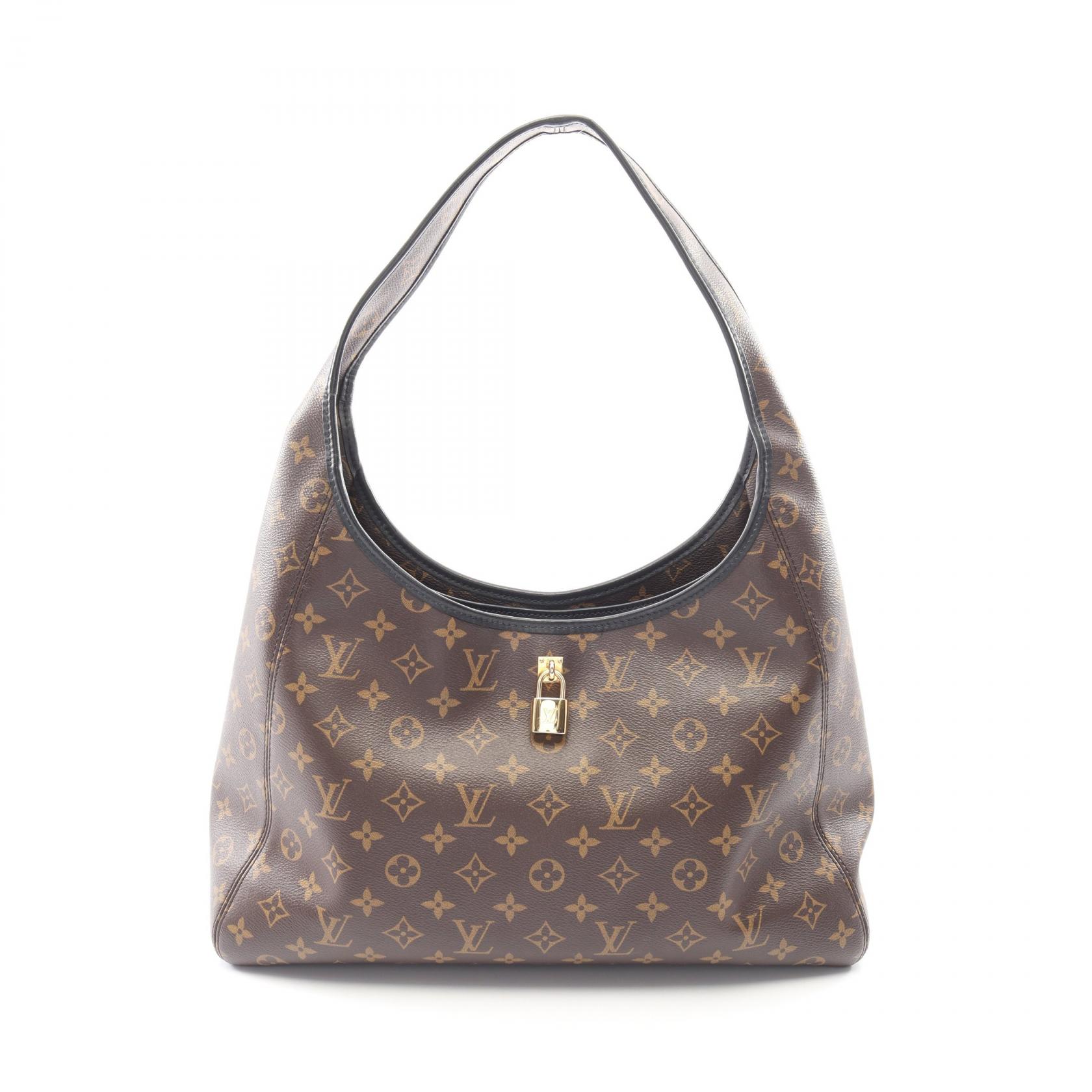 【ポイント5倍｜4/18 0:00～4/20 23:59】ルイ・ヴィトン LOUIS VUITTON ザ ドロップ GM ショルダーバッグ バッグ PVCコーティングキャンバス レザー モノグラム レディース ブラウン系 / ブラック系 M12941 【中古】