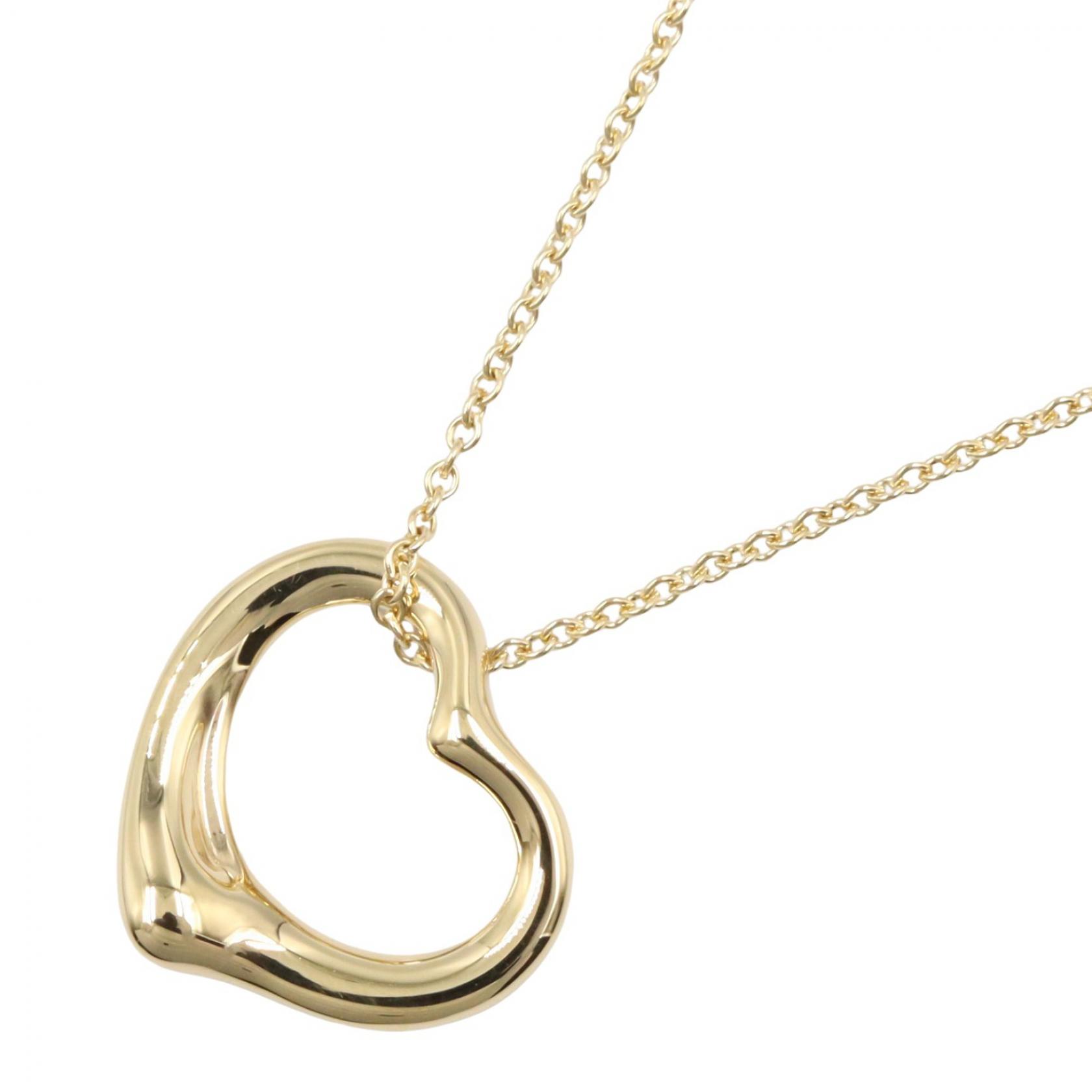 ティファニー TIFFANY＆CO オープンハート ネックレス ネックレス ジュエリー K18（イエローゴールド） レディース ゴールド系 【中古】