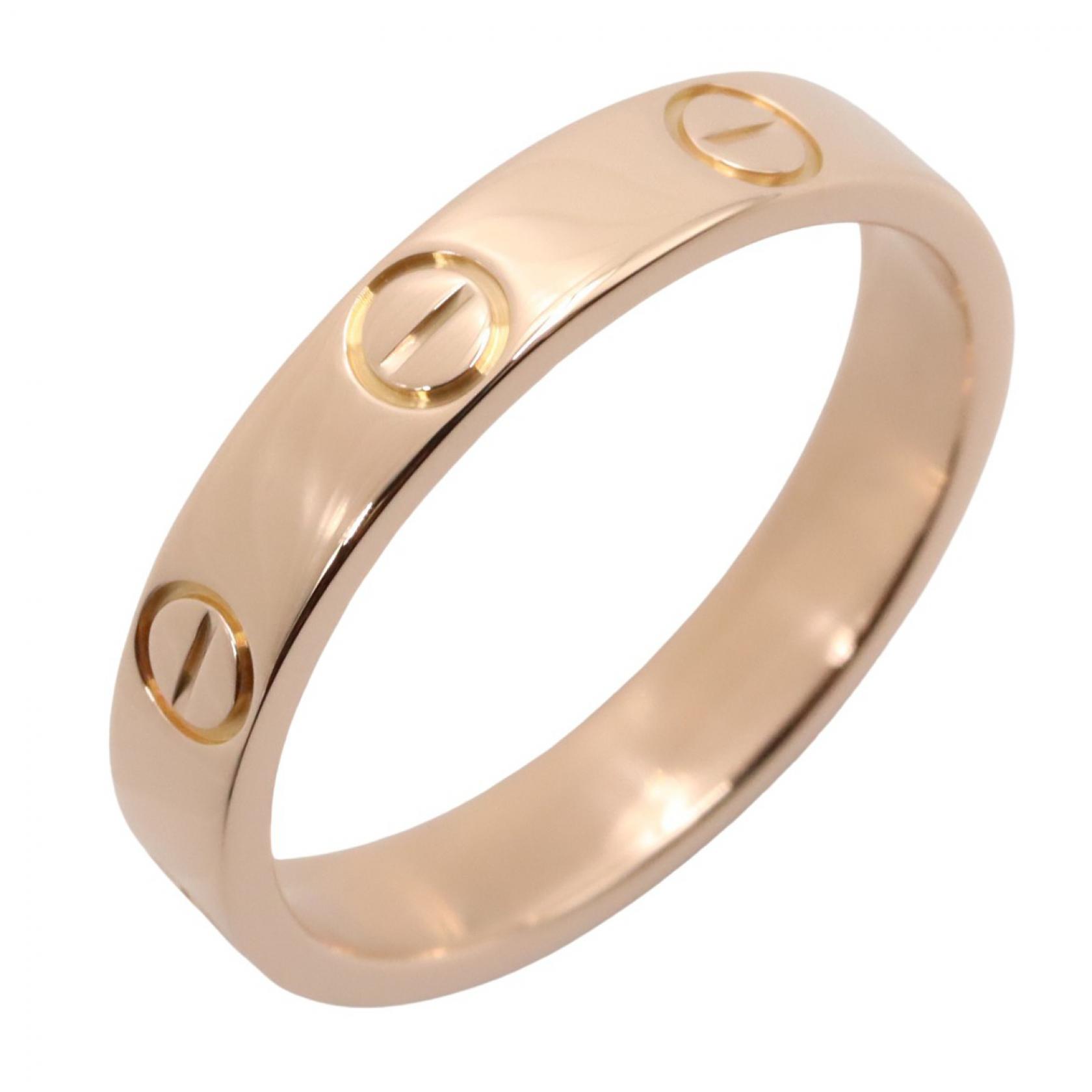 【ポイント5倍｜4/18 0:00～4/20 23:59】カルティエ CARTIER ミニラブリング リング・指輪 ジュエリー K18PG（ピンクゴールド） レディース ゴールド系 【中古】