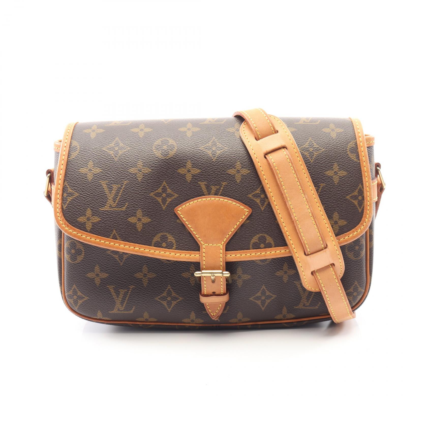 ルイ・ヴィトン LOUIS VUITTON ソローニュ ショルダーバッグ バッグ PVCコーティングキャンバス レザー モノグラム レディース ブラウン系 M42250 【中古】