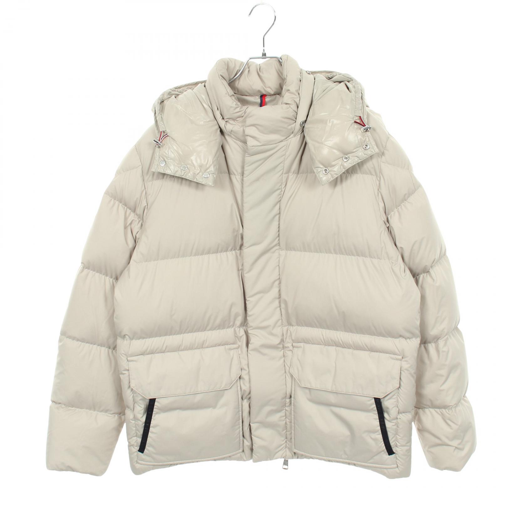 【ポイント5倍｜4/18 0:00～4/20 23:59】モンクレール MONCLER GLACIER ダウンジャケット 衣料品 アウター ナイロン メンズ ベージュ系 4133785 【中古】