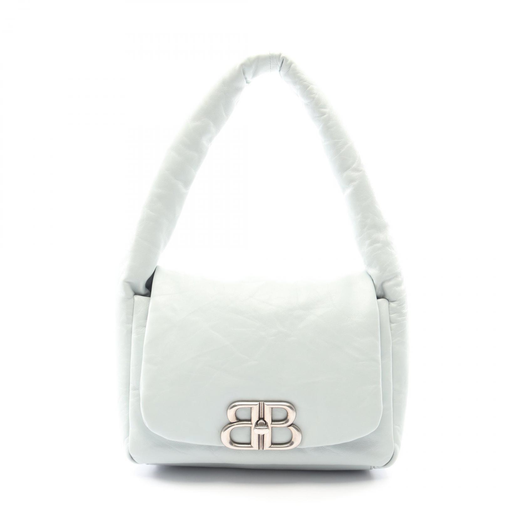 バレンシアガ BALENCIAGA モナコ スリングバッグ ショルダーバッグ バッグ レザー レディース グリーン系 787896 【中古】