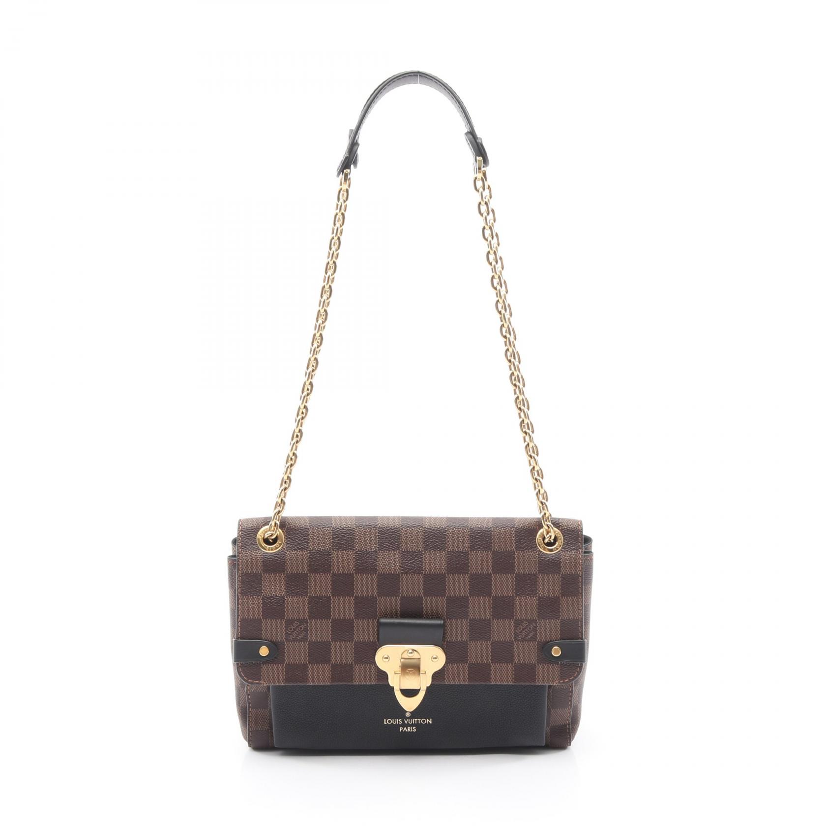 ルイ・ヴィトン LOUIS VUITTON ヴァヴァンPM ショルダーバッグ バッグ PVCコーティングキャンバス レザー ダミエ レディース ブラウン系 / ブラック系 / ノワール N40108 【中古】