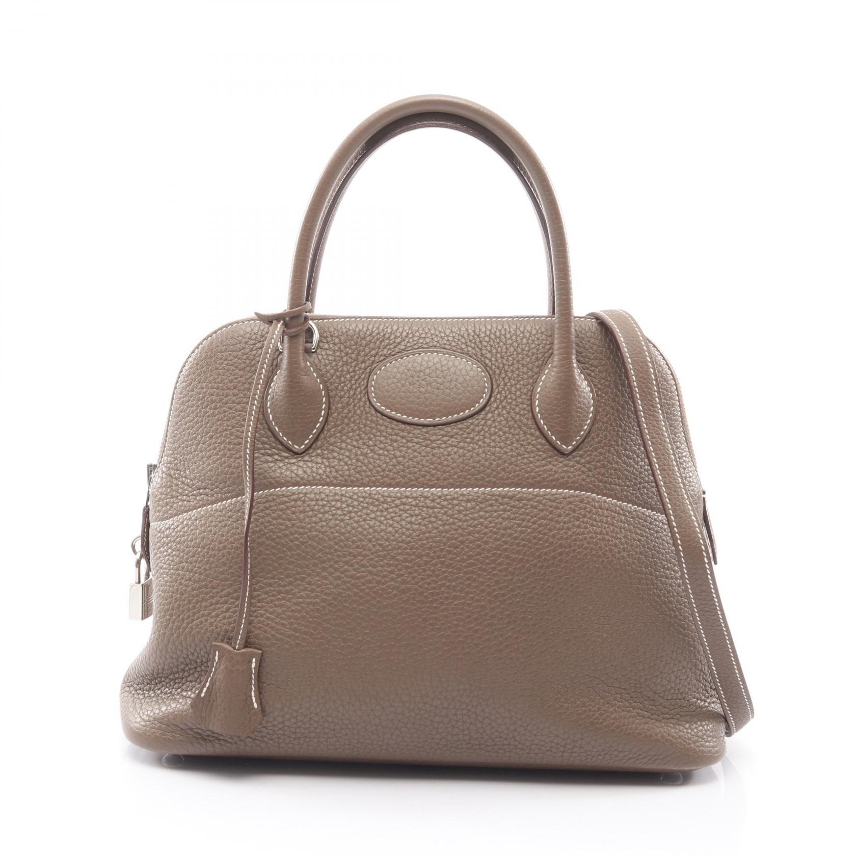 エルメス HERMES ボリード31 2WAY ハンドバッグ バッグ レザー トリヨンクレマンス トリヨンクレマンス レディース グレー系 【中古】