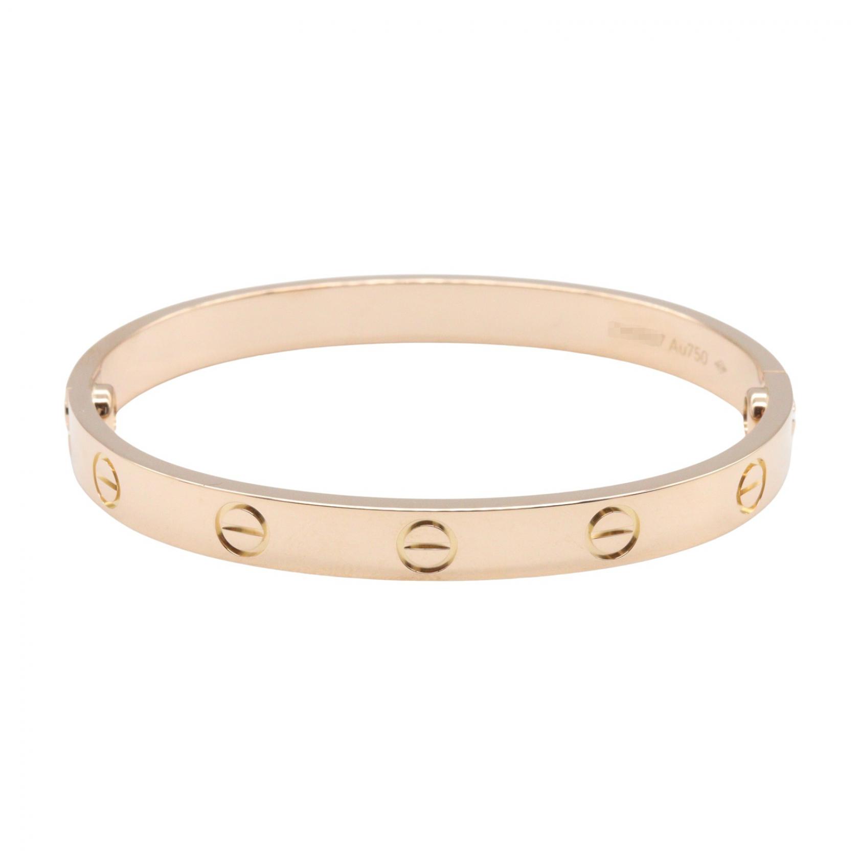 【ポイント5倍|4/18 0:00~4/20 23:59】カルティエ CARTIER ラブブレス ブレスレット アクセサリー K18PG(ピンクゴールド) レディース ゴールド系 【中古】