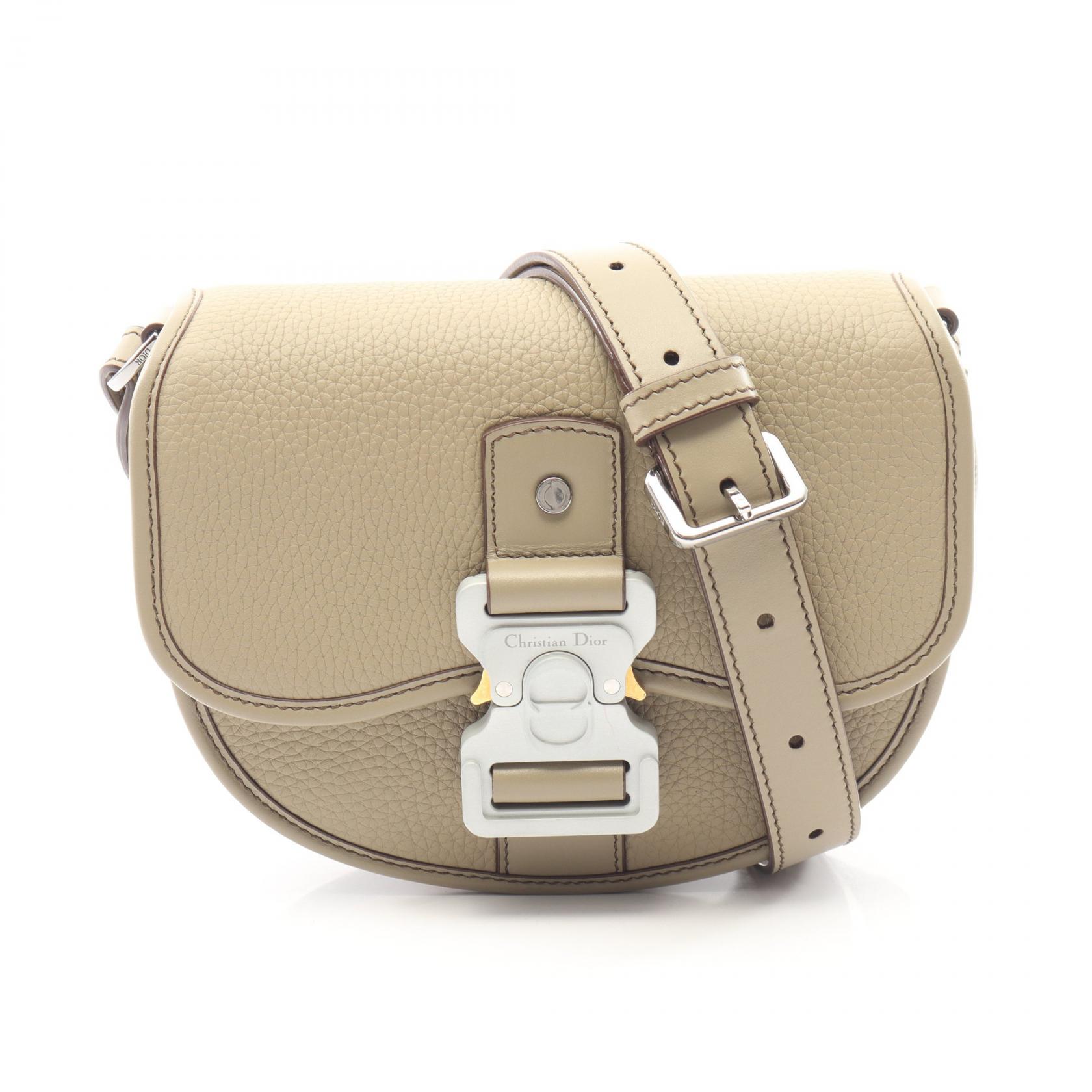 ≪5%OFFクーポン&まとめ買い10% ~7/26 9:59〆≫ディオール Dior GALLOP ギャロップ ミニ ショルダーバッグ バッグ レザー レディース ベージュ系 【中古】|BRANDOFF TOKYO