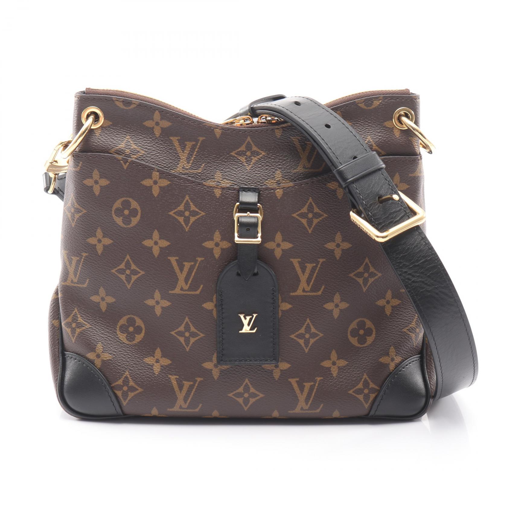 ルイ・ヴィトン LOUIS VUITTON オデオン NM PM ショルダーバッグ バッグ PVCコーティングキャンバス レザー モノグラム レディース ブラウン系 / ブラック系 M45353 【中古】