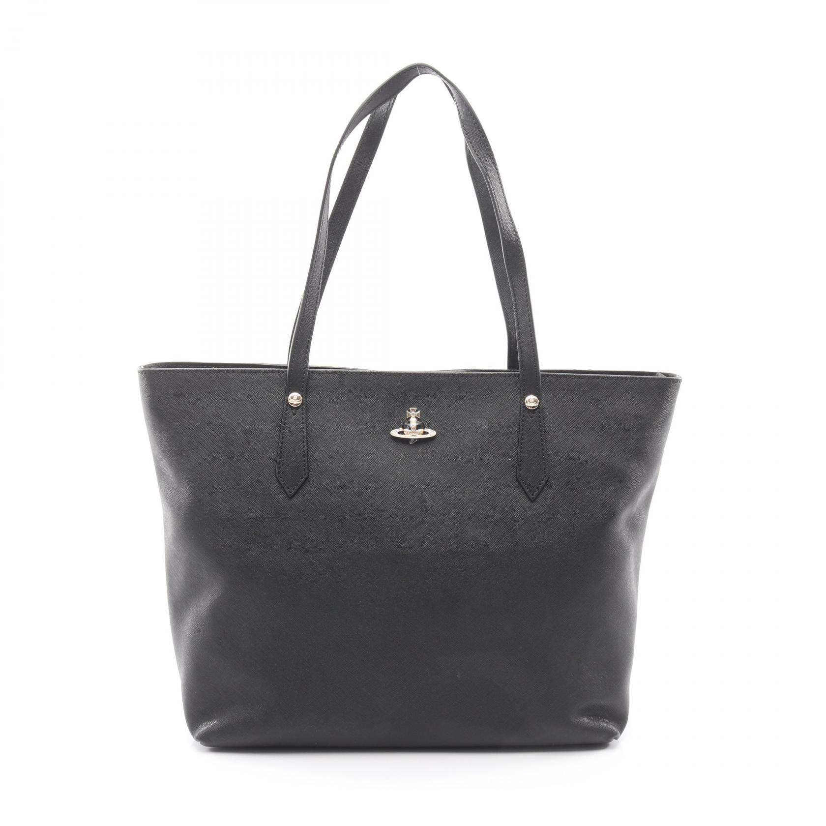 ヴィヴィアンウエストウッド Vivienne Westwood SHOPPER SAFFIANO 3 SPECオーブ トートバッグ バッグ レザー レディース ブラック系 4205007DL0040N401 【新品】