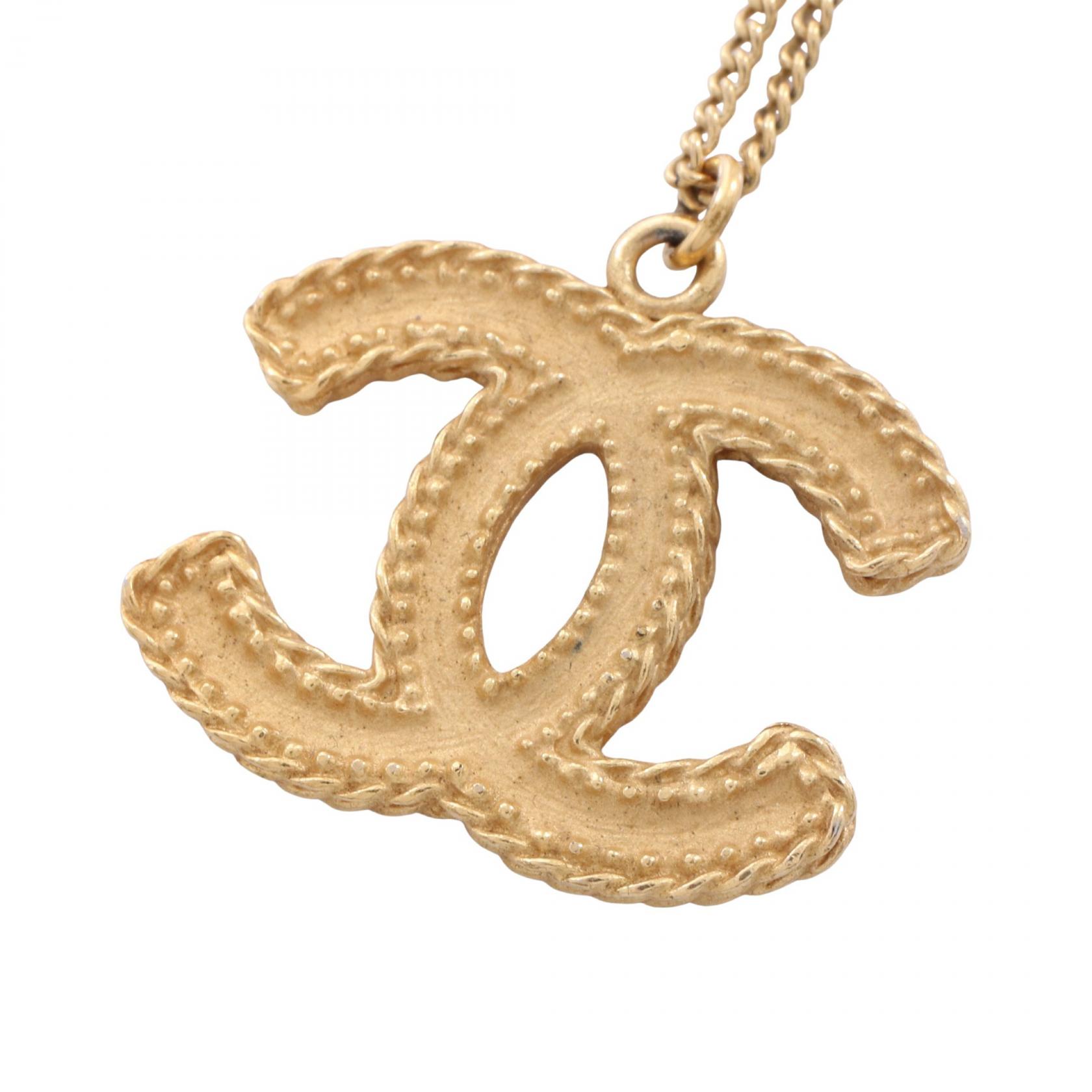 シャネル CHANEL ココマーク ネックレス ジュエリー GP（ゴールドメッキ） レディース ゴールド系 【中古】