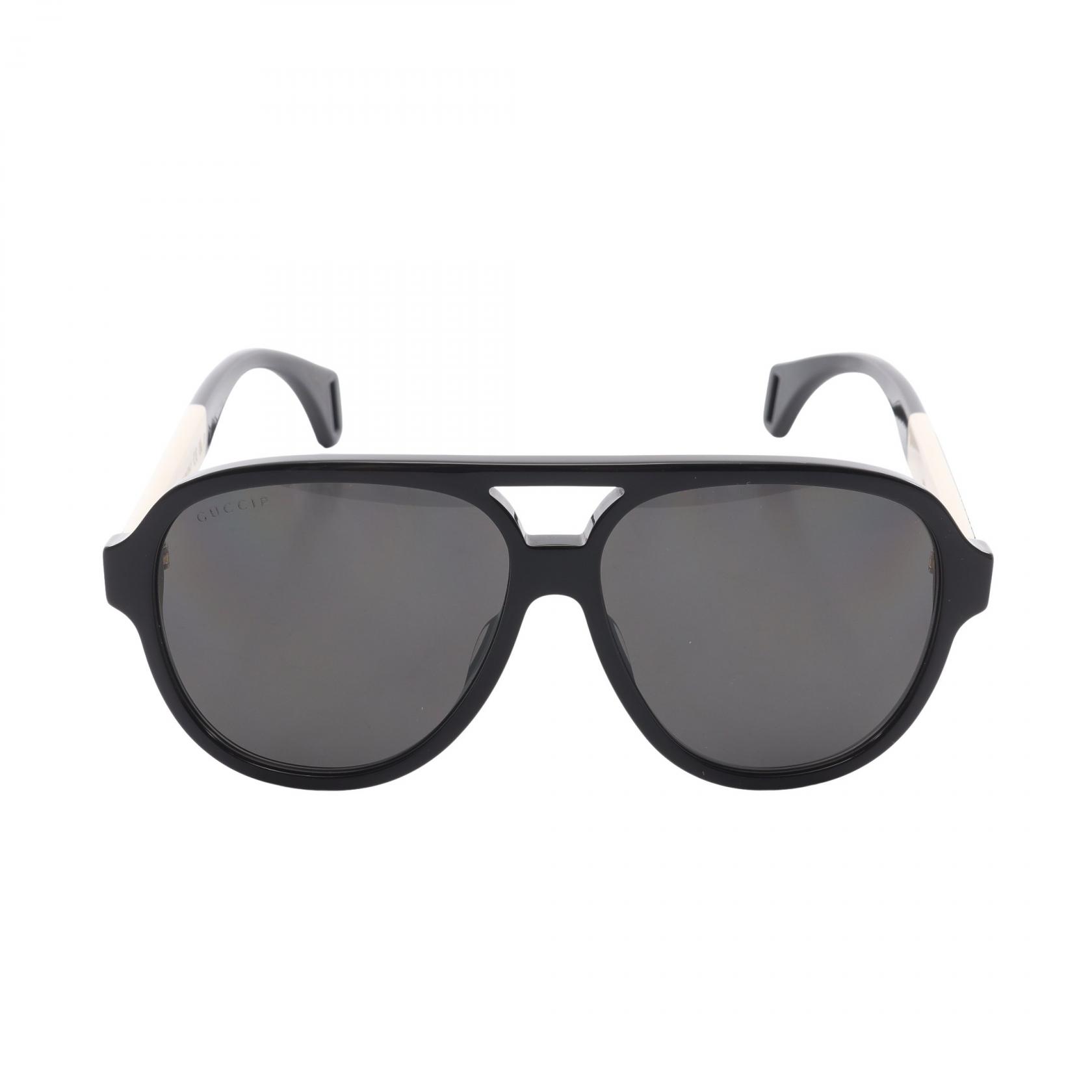 グッチ GUCCI ティアドロップ サングラス 衣料品 プラスチック メンズ ブラック系 / アイボリー系 / マルチカラー GG0463S002 【新品】